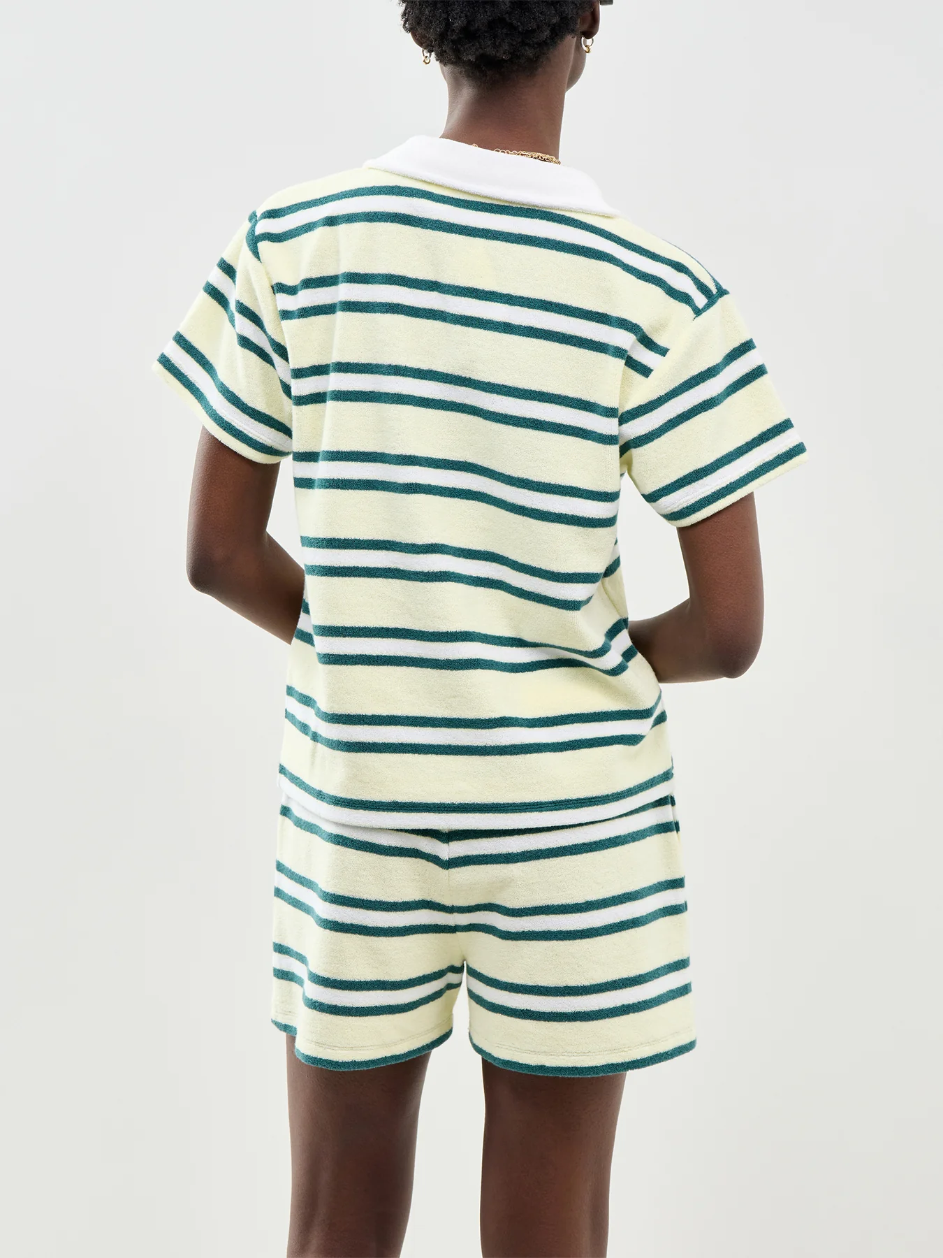 Zita Stripe Polo Top - Image 5