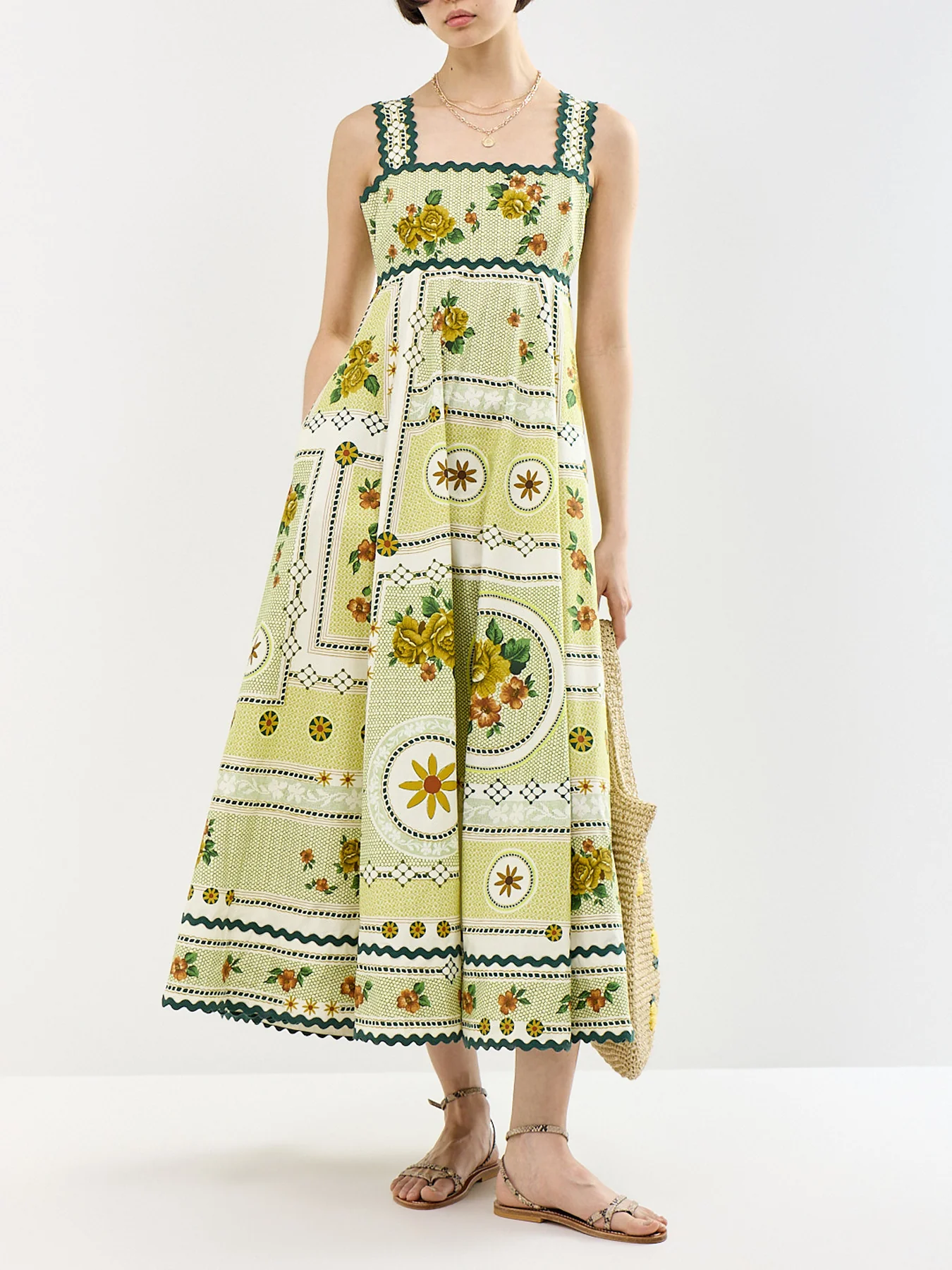 Dixie Summer Dress Green - Image 2