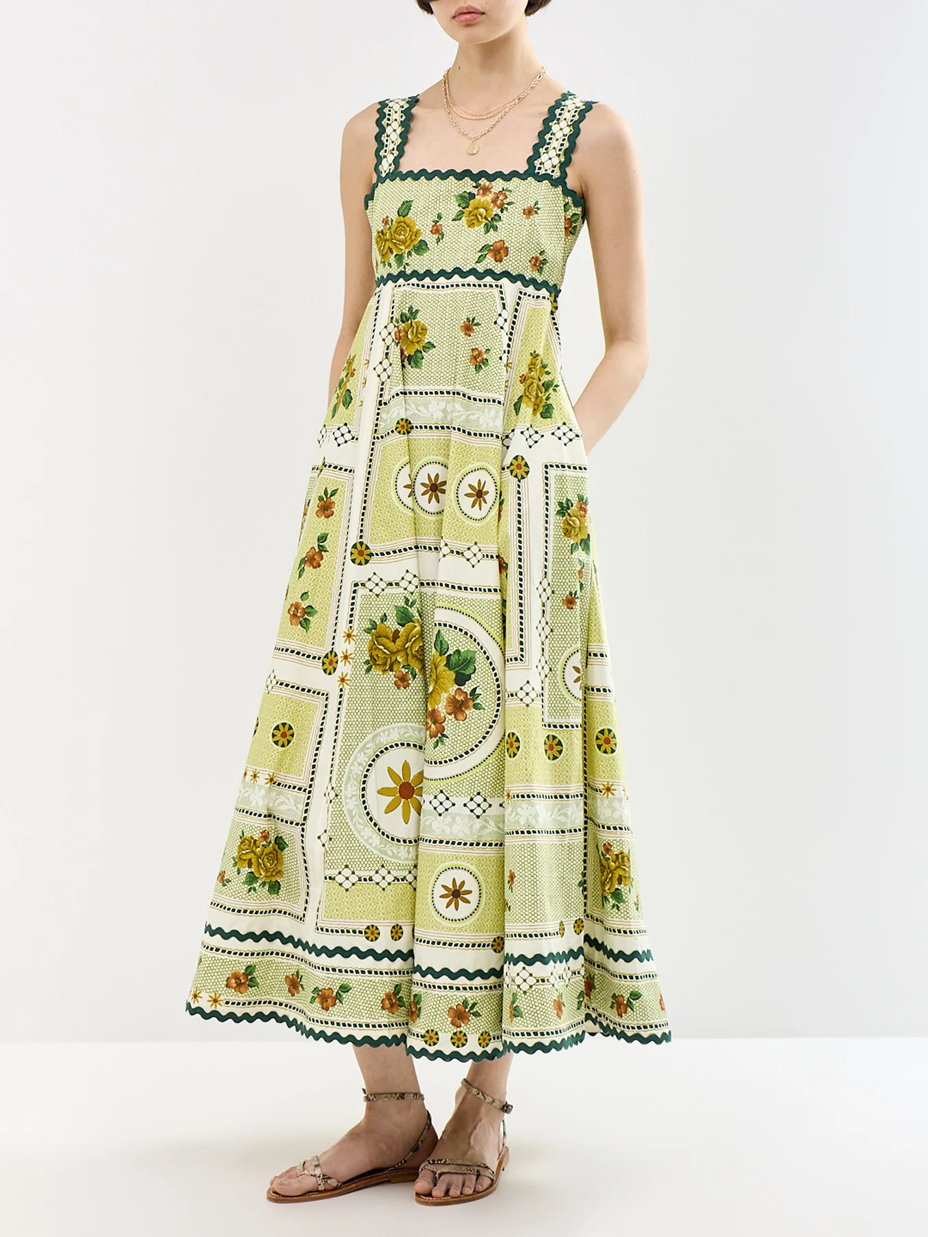 Dixie Summer Dress Green - Image 4