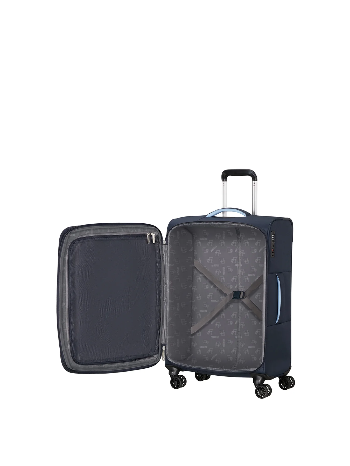 Cloudrider Medium Expandable Spinner Suitcase Sky Navy - Image 2