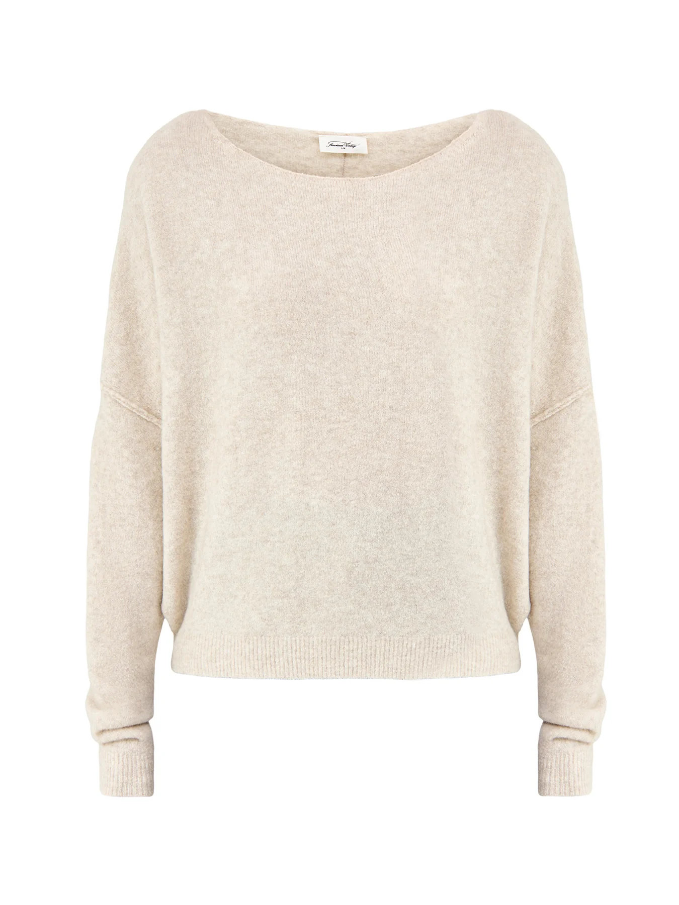 Damsville Boat Neck T-Shirt Cream