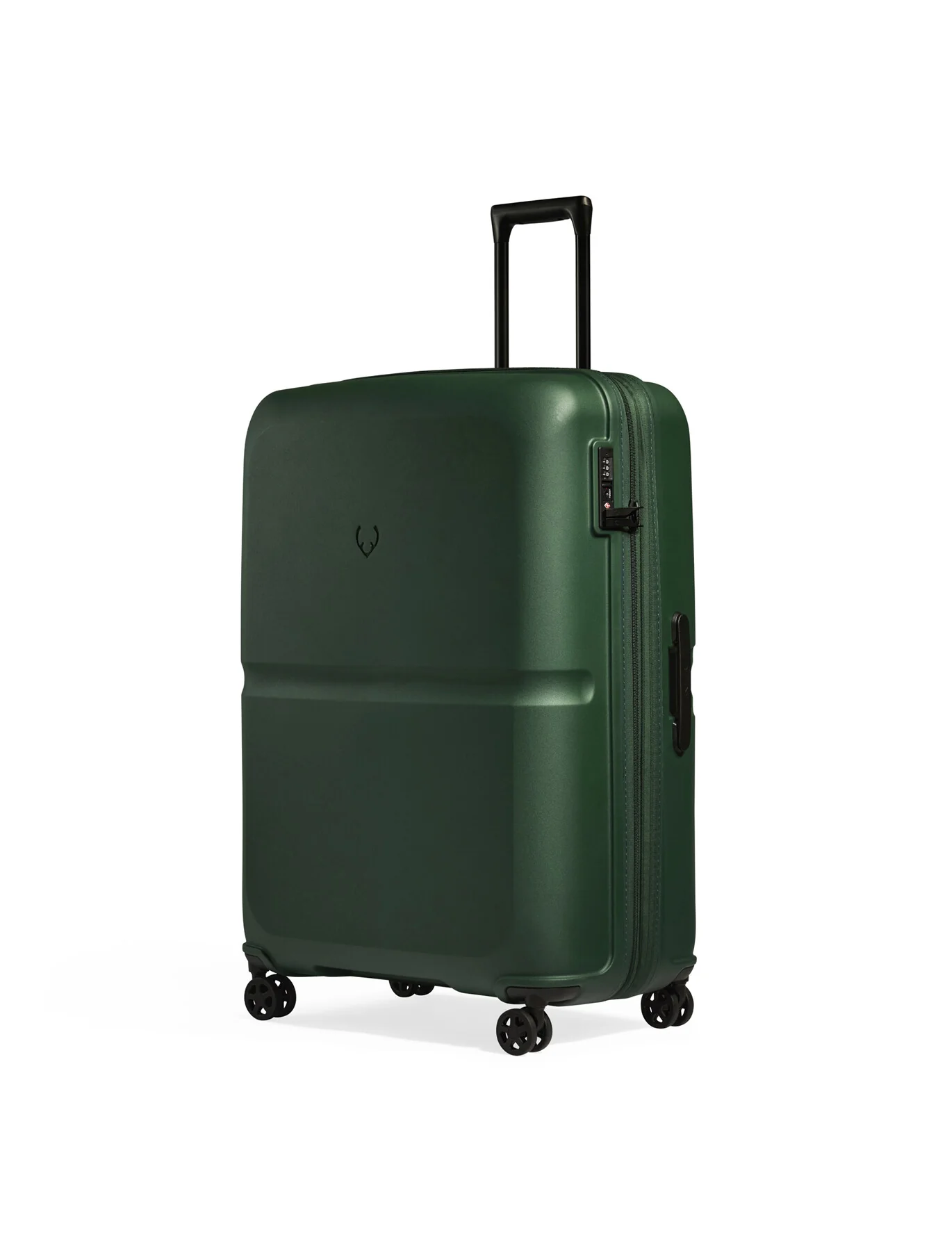 Single Stripe 81cm Large Suitcase Green - Image 2