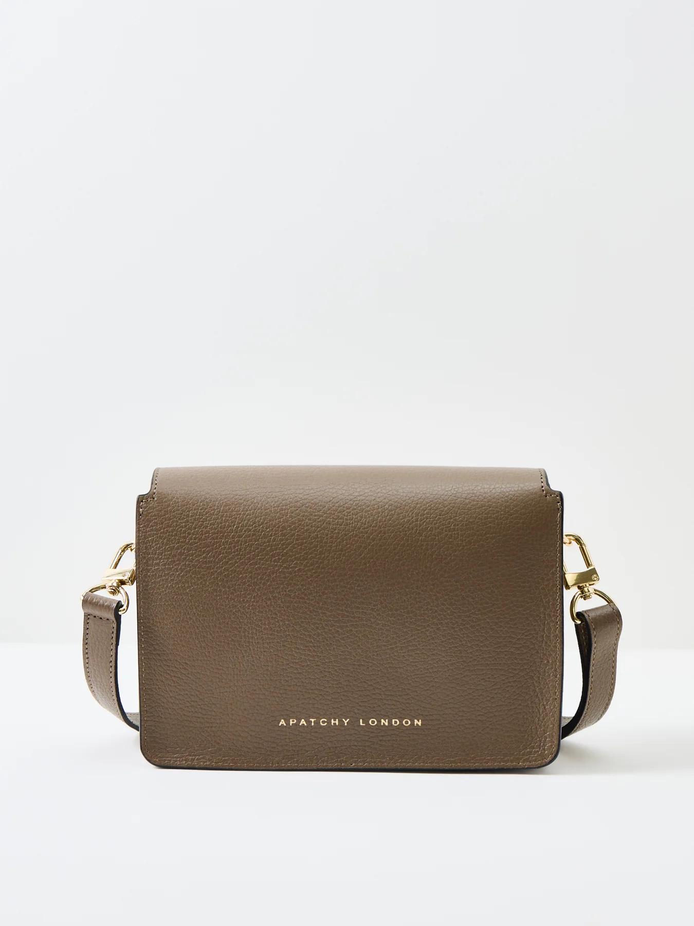 Newbury Leather Crossbody Bag Mink - Image 3