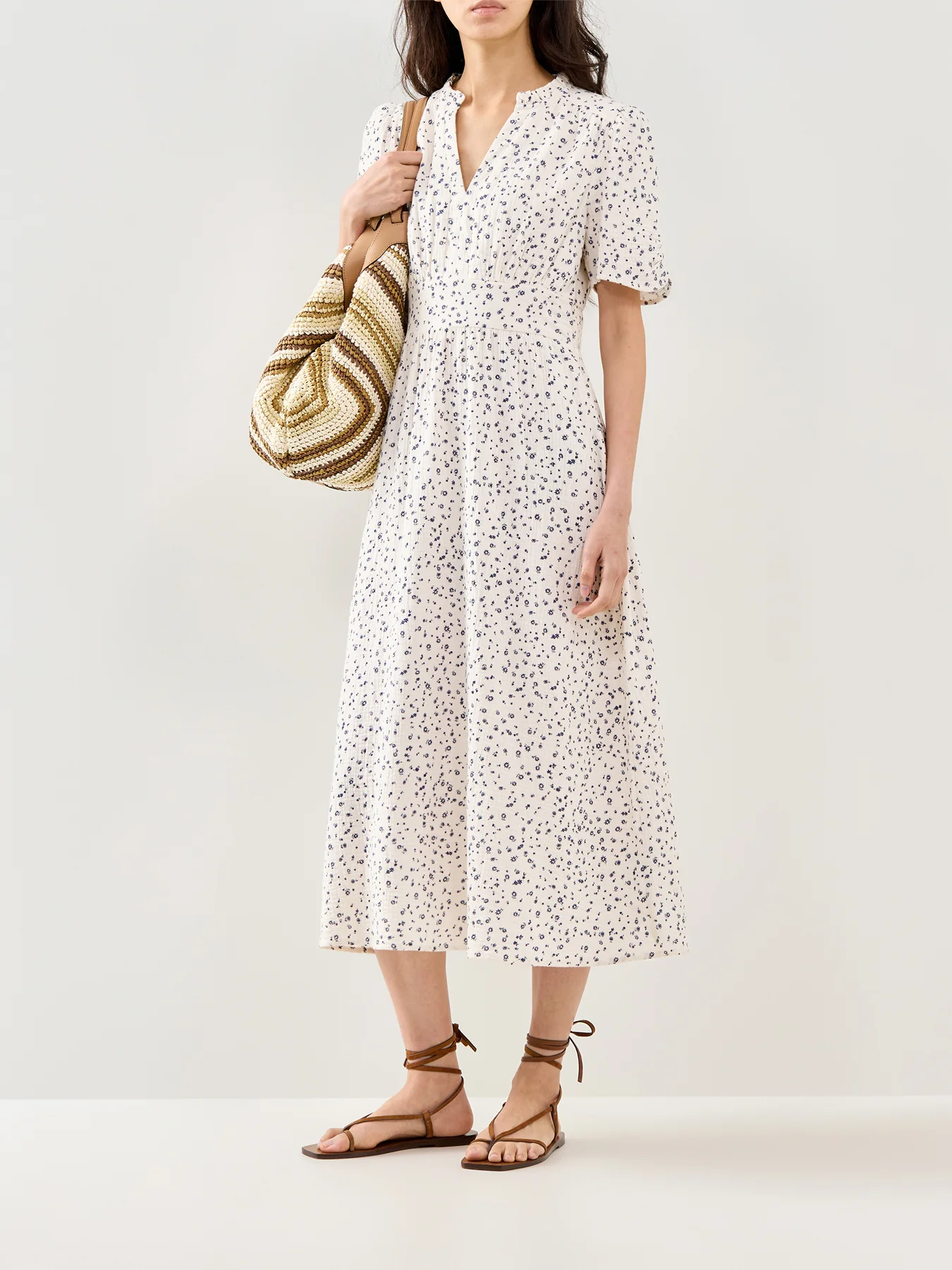 Esha Organic Cotton Cheesecloth Maxi Dress - Image 2