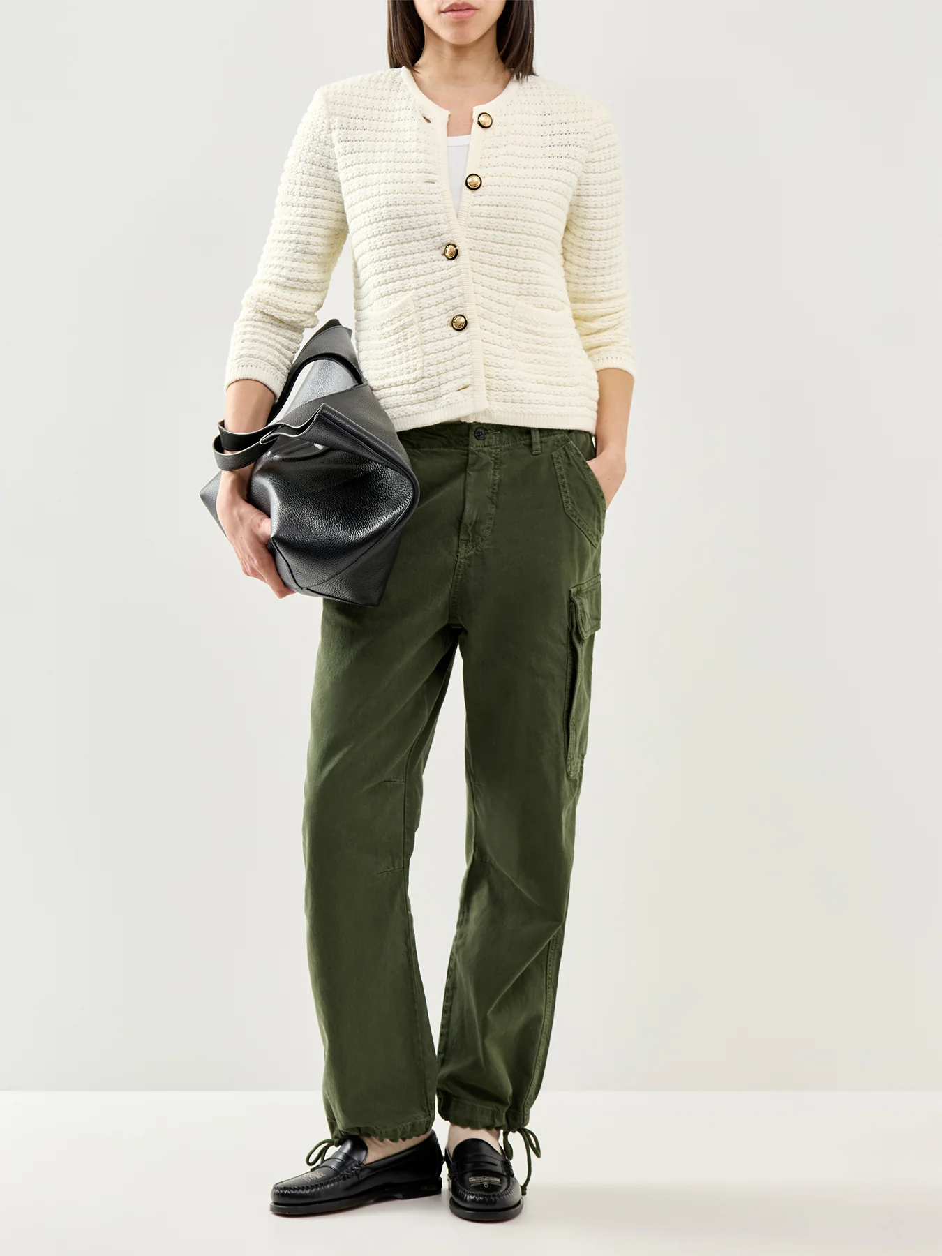 Gaspard Knit Cardigan Cream - Image 2