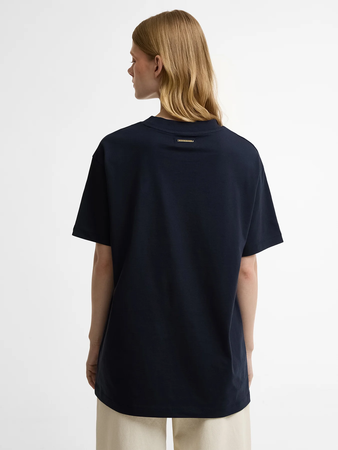 Barbour x Farm Rio Wild Flower Graphic T-Shirt Navy - Image 5