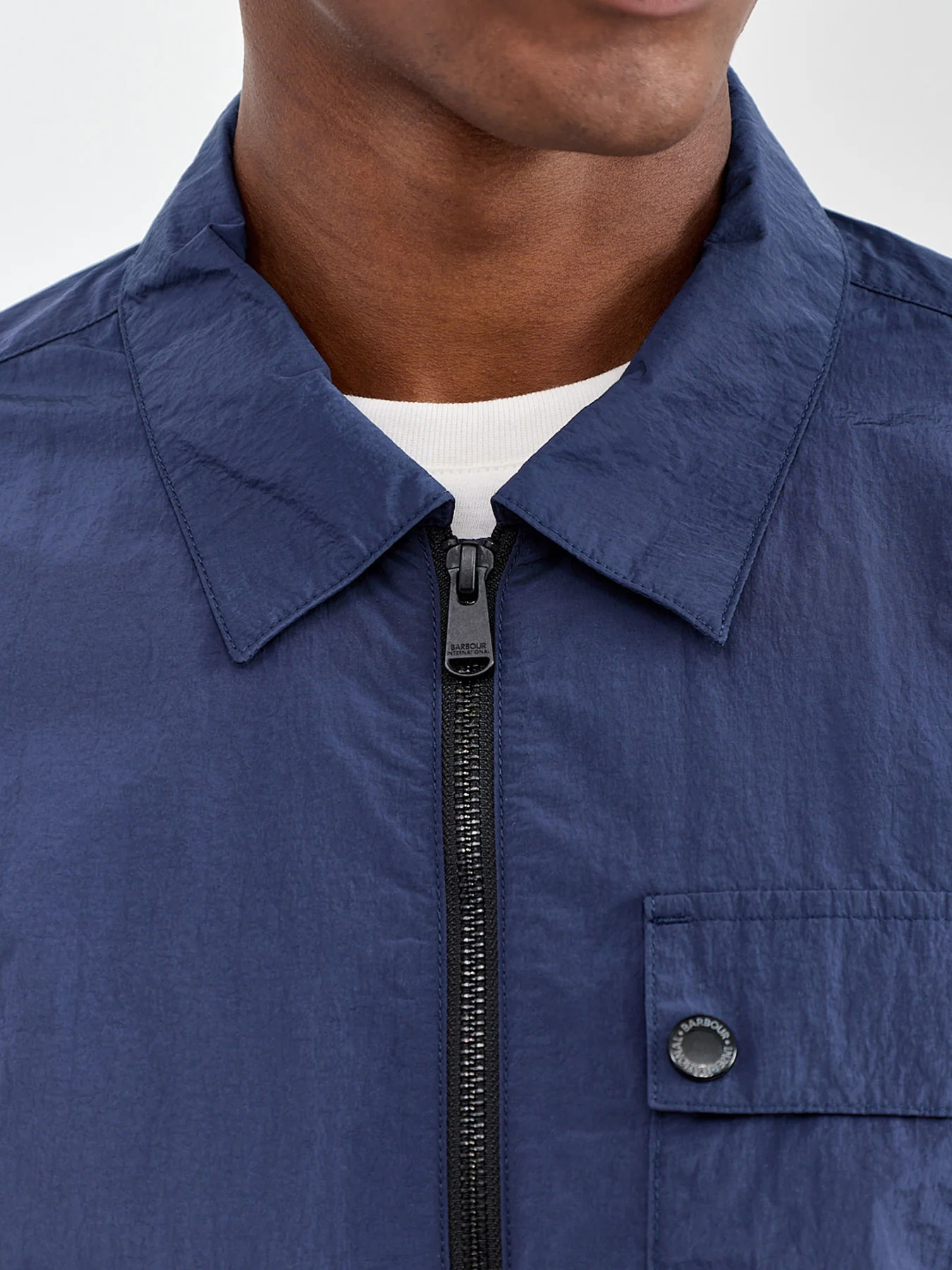 Inline Overshirt Navy - Image 3