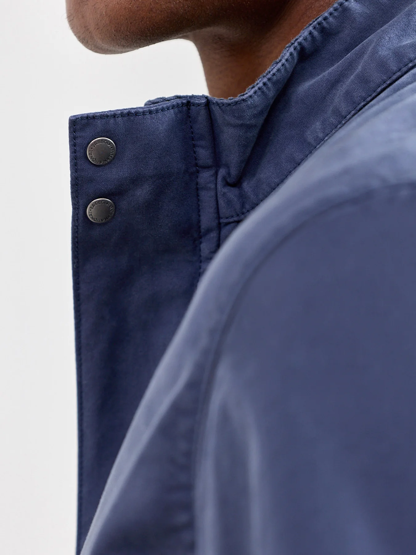 Melrow Casual Harrington Jacket Navy - Image 3