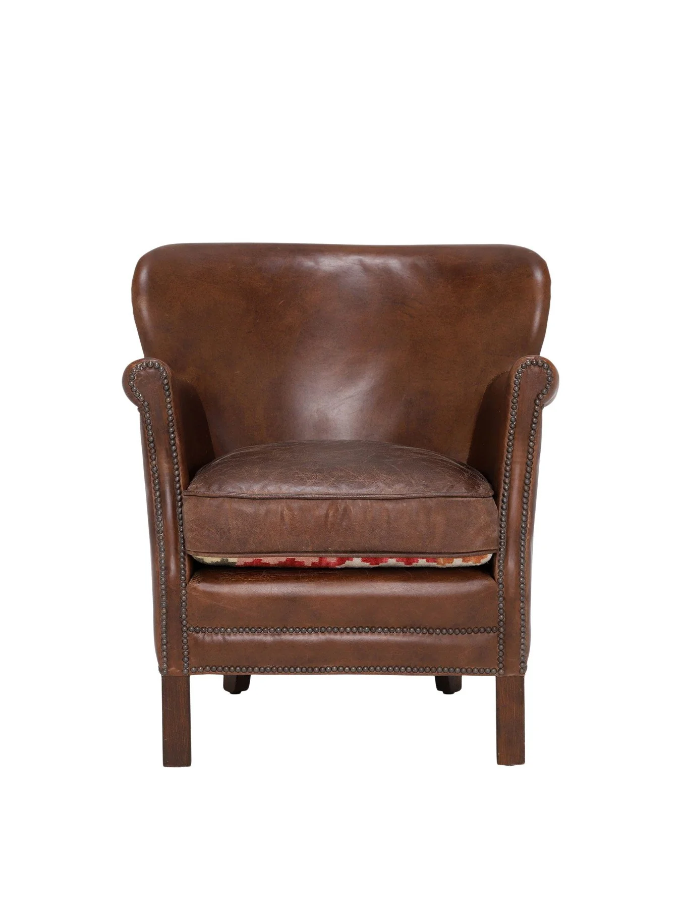 Cavendish Leather Armchair, Vintage Cigar - Image 2