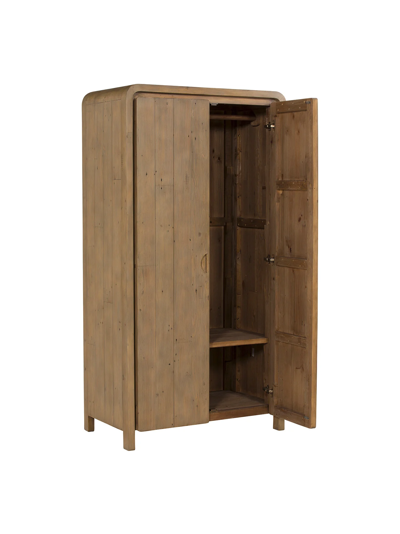 Tosca Reclaimed Wood 2 Door Wardrobe - Image 4