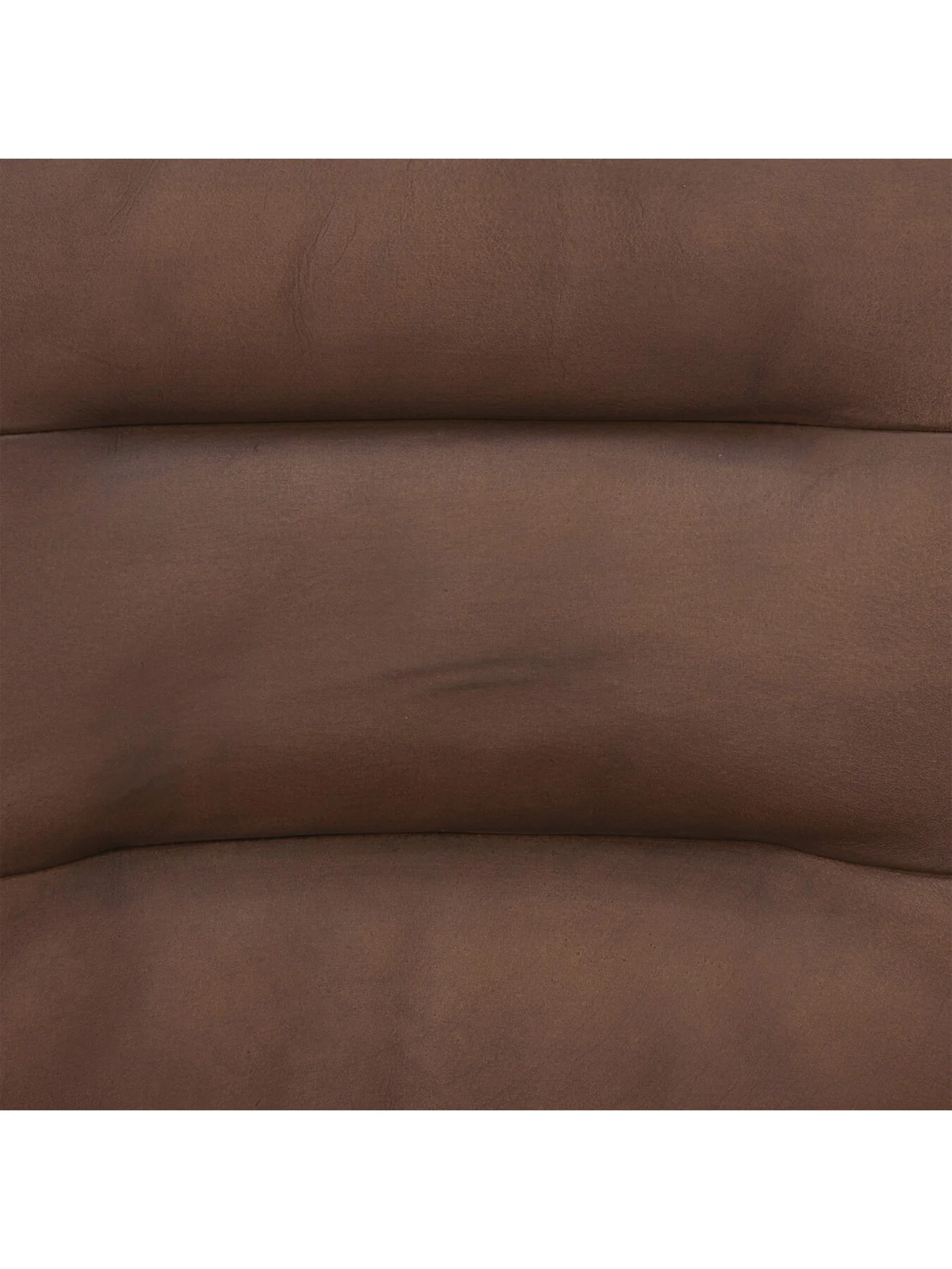 Brown Zena Brown Leather Stitch Detail Dining Chair - Image 6