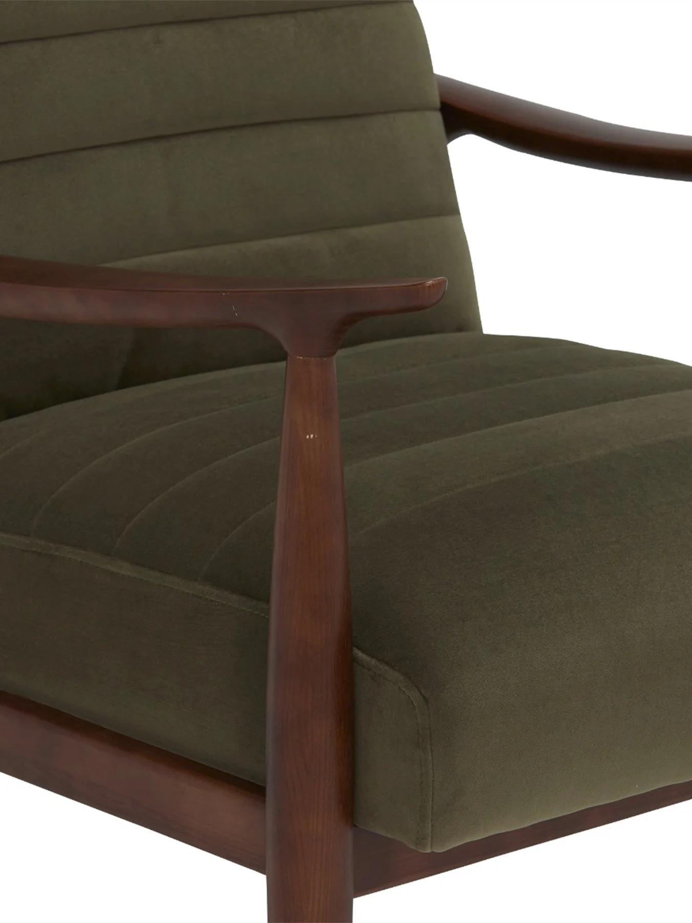 Hockney Velvet Armchair, Green - Image 3