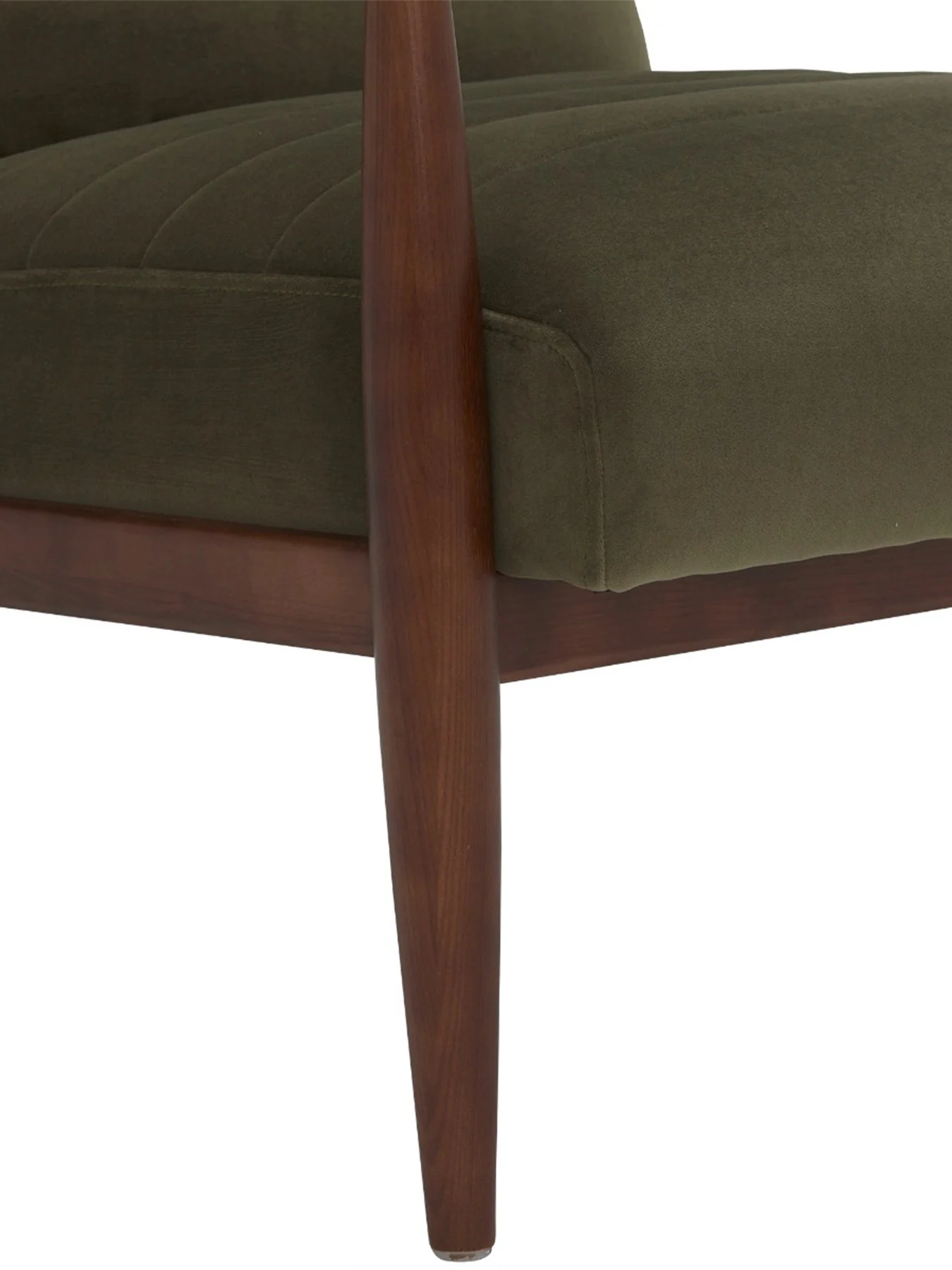 Hockney Velvet Armchair, Green - Image 4