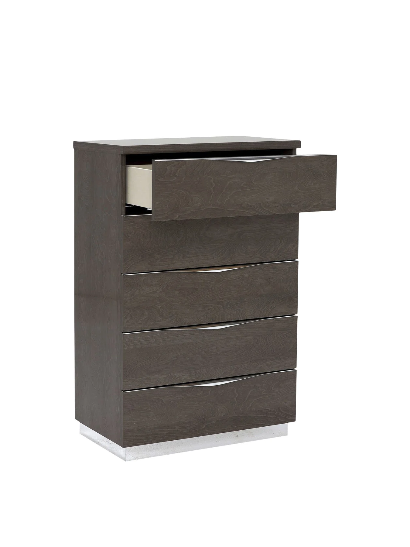 Lutyen 5 Drawer Tallboy, and Taupe - Image 4