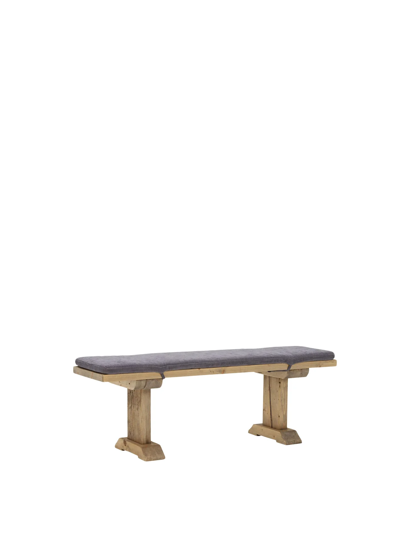 Newsham Reclaimed Wood Bench, Waxed Finish - Image 6