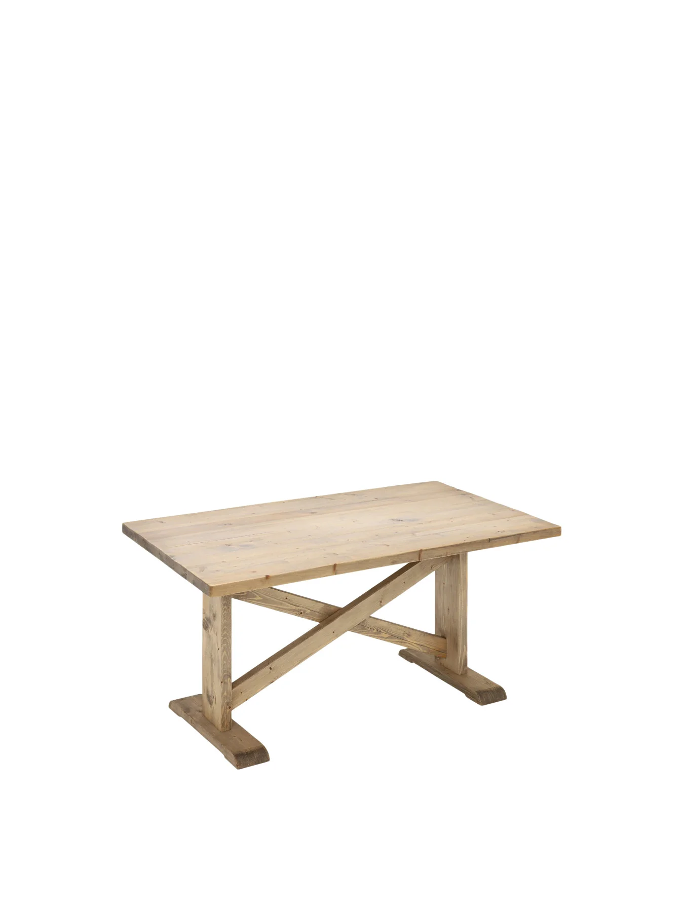 Newsham Reclaimed Wood Dining Table, Waxed Finish - Image 5