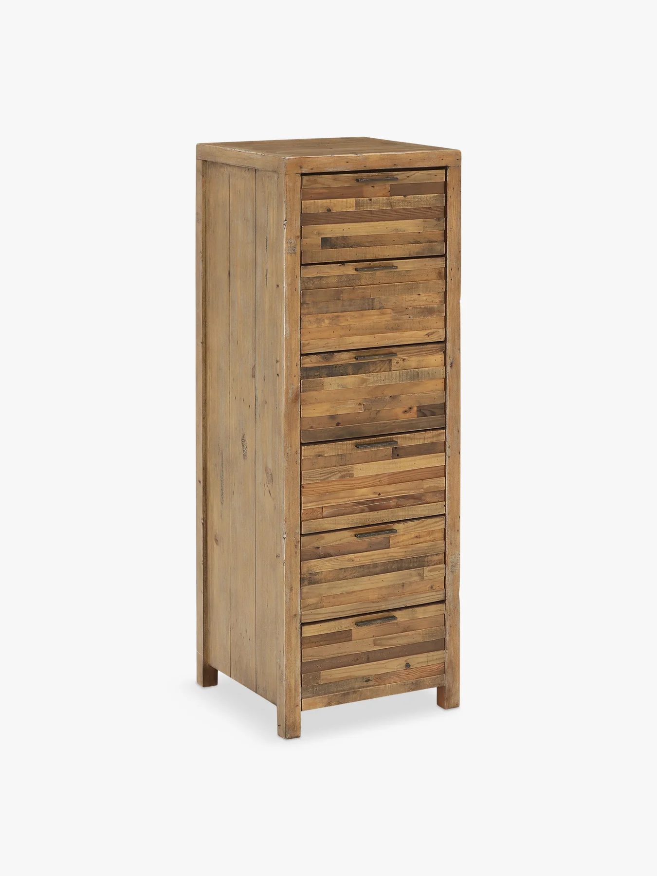 Charlie Reclaimed Wood 6 Drawer Lingerie Tallboy
