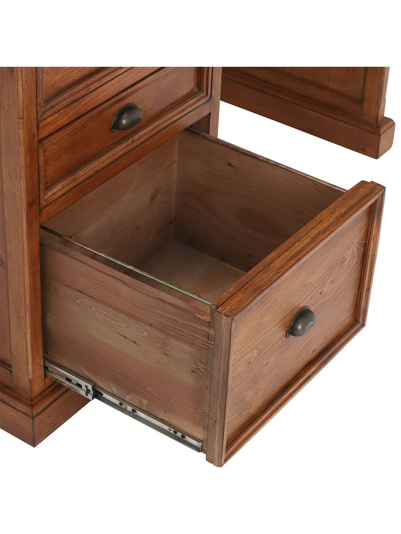 Villiers Reclaimed Wood Single Pedestal Desk - Image 6