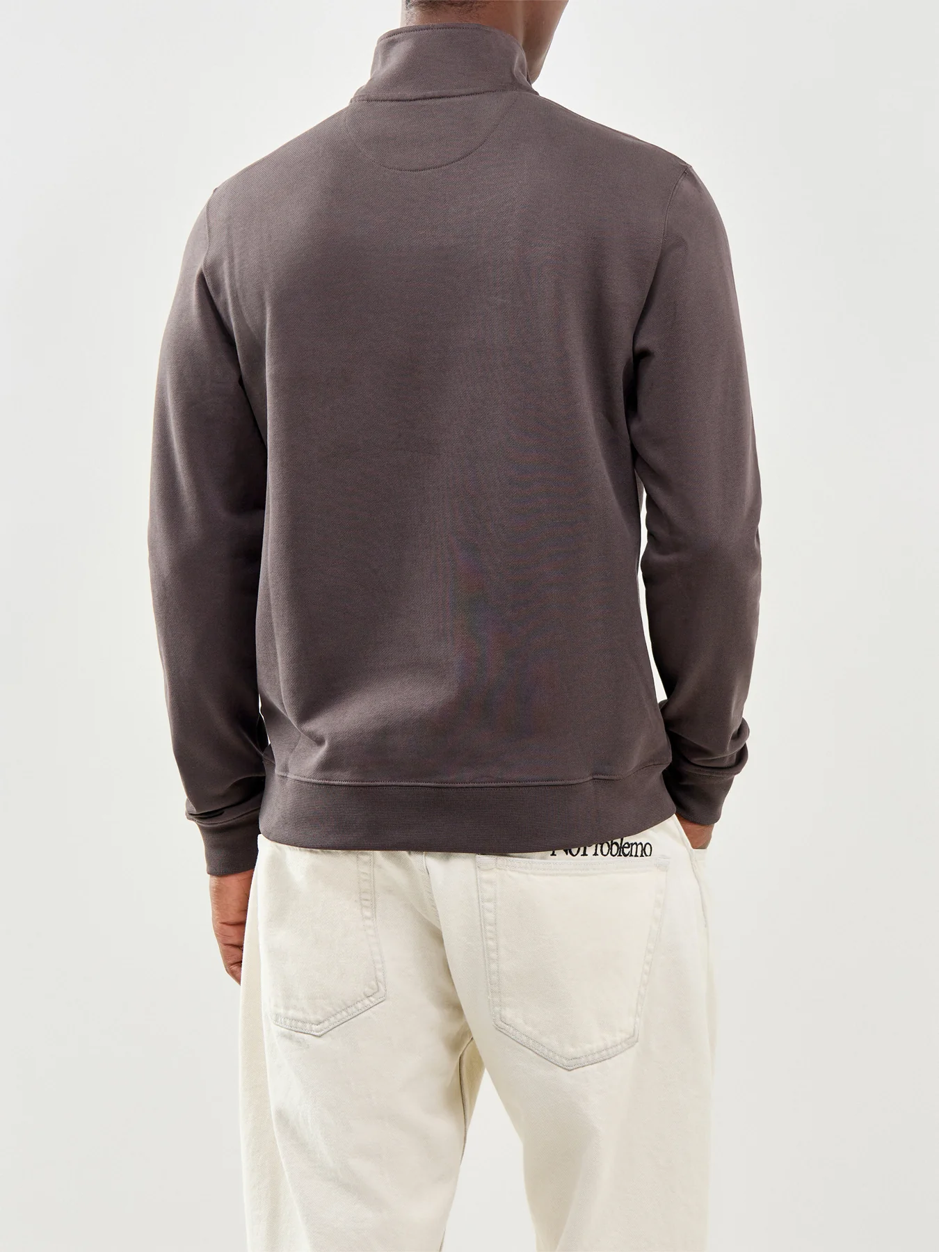 Curator Quarter Zip Sweatshirt Olive - Image 5