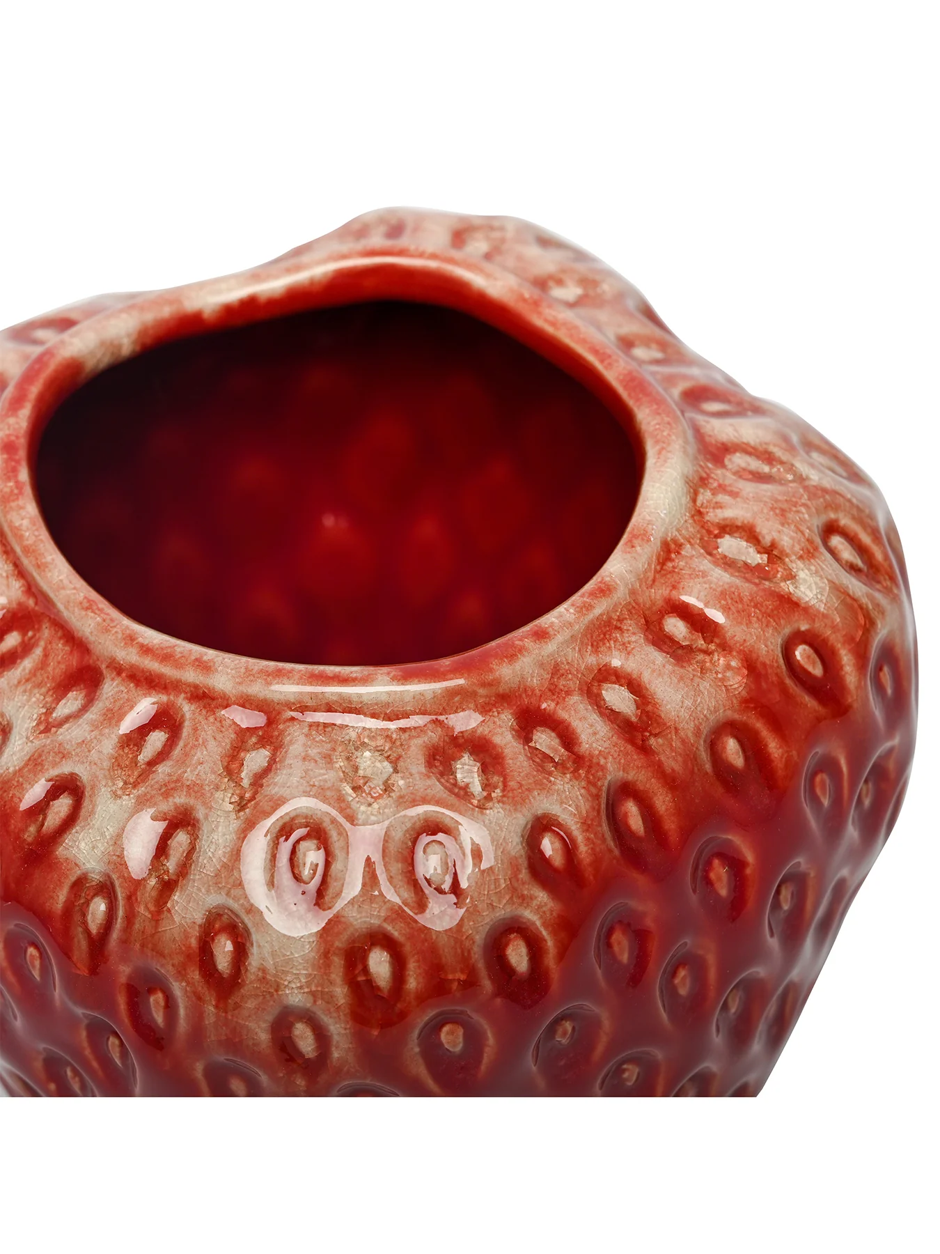 Berry Glaze Vase Medium Red - Image 2