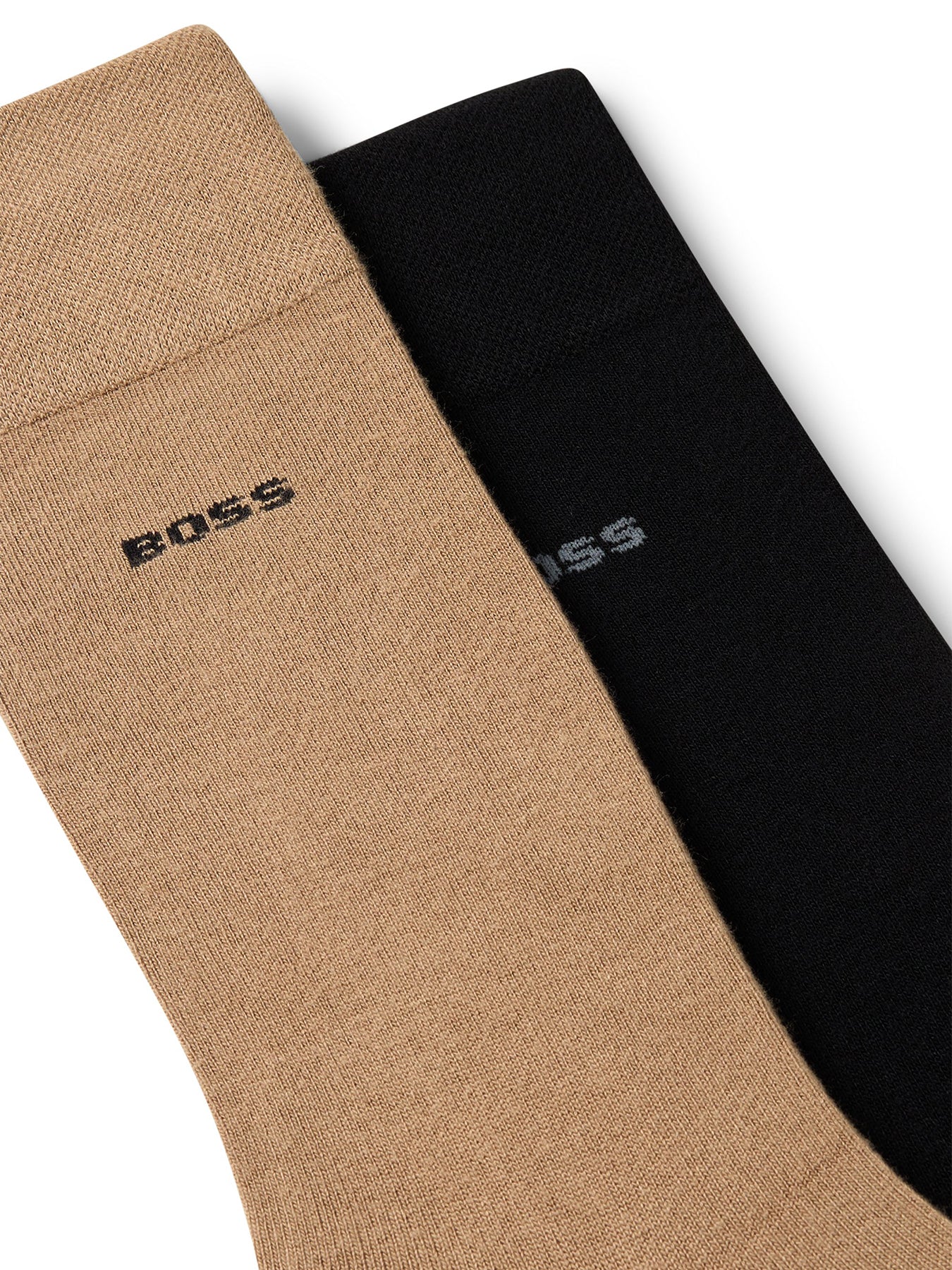 Bamboo Crew Socks 2 Pack Beige - Image 3