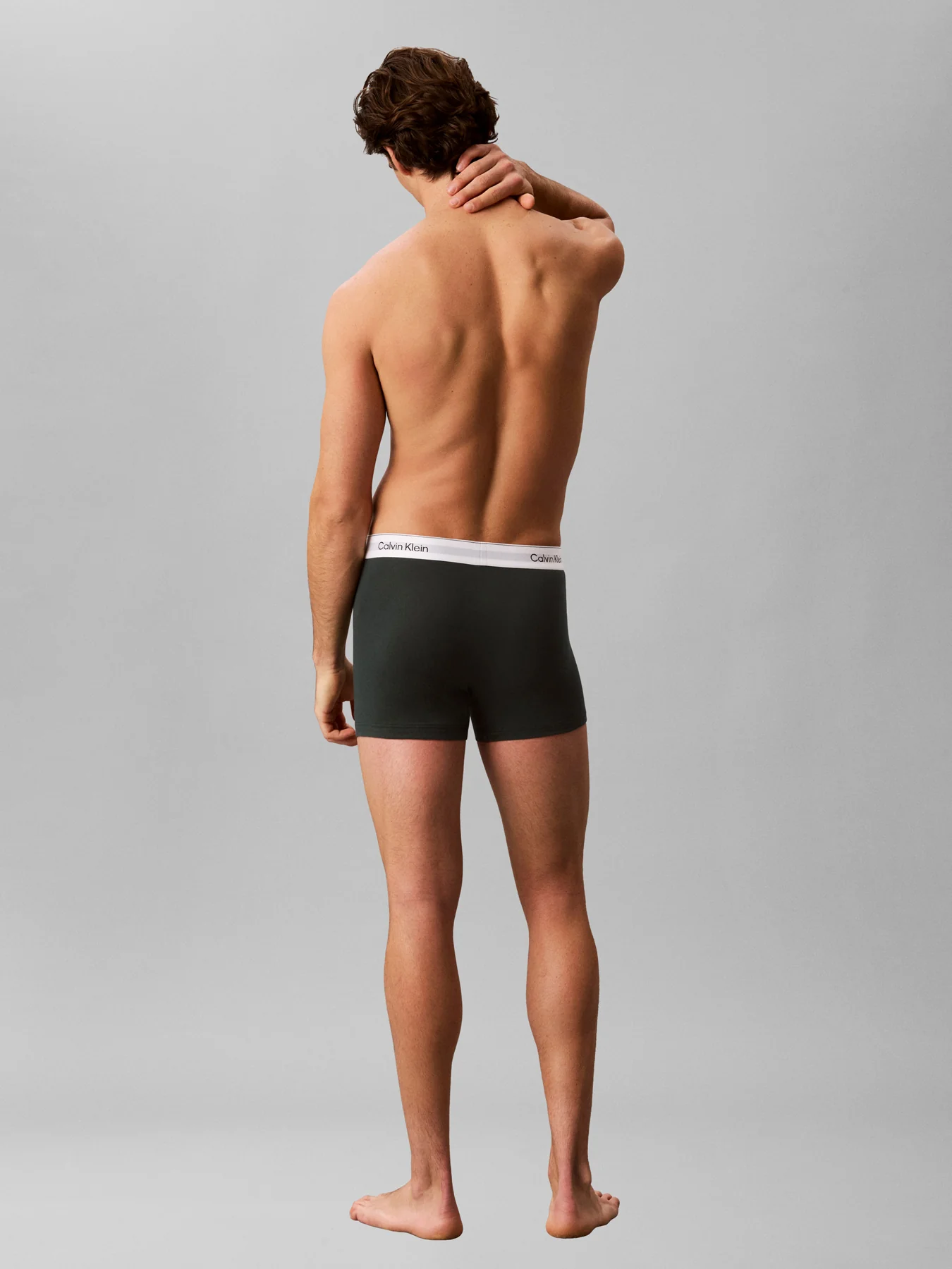 Icon Cotton Stretch Relaxed Fit Trunks 3 Pack Black - Image 3