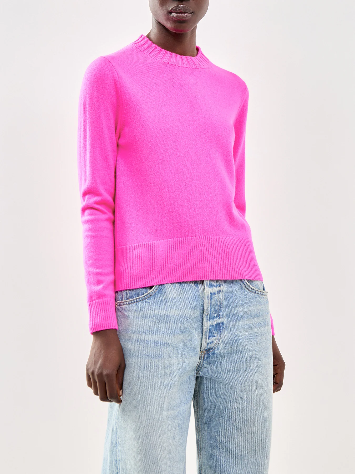 Cropped Sporty Sweater Pink - Image 4