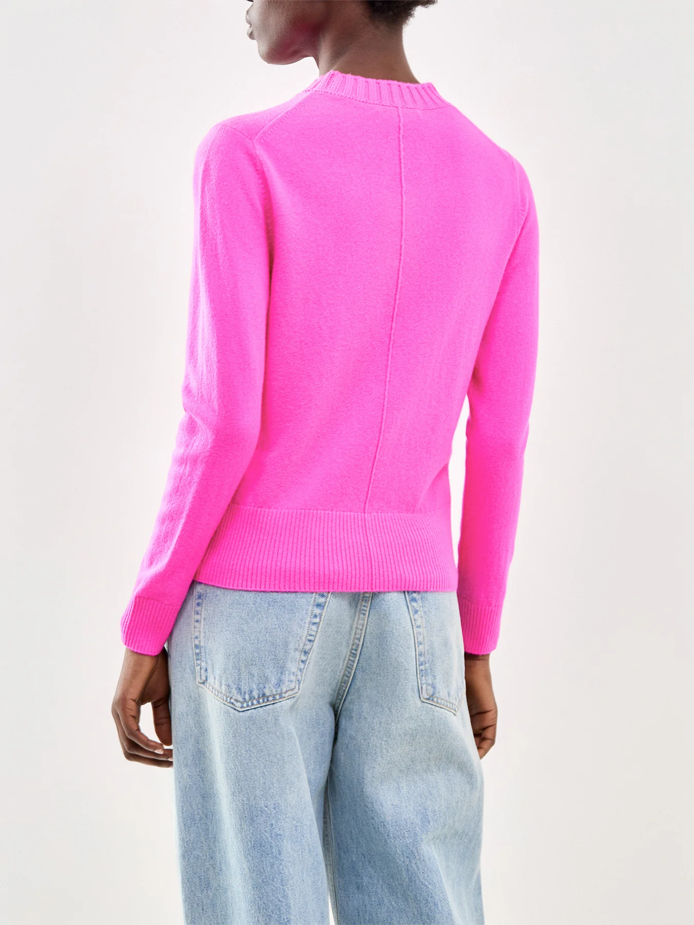 Cropped Sporty Sweater Pink - Image 5