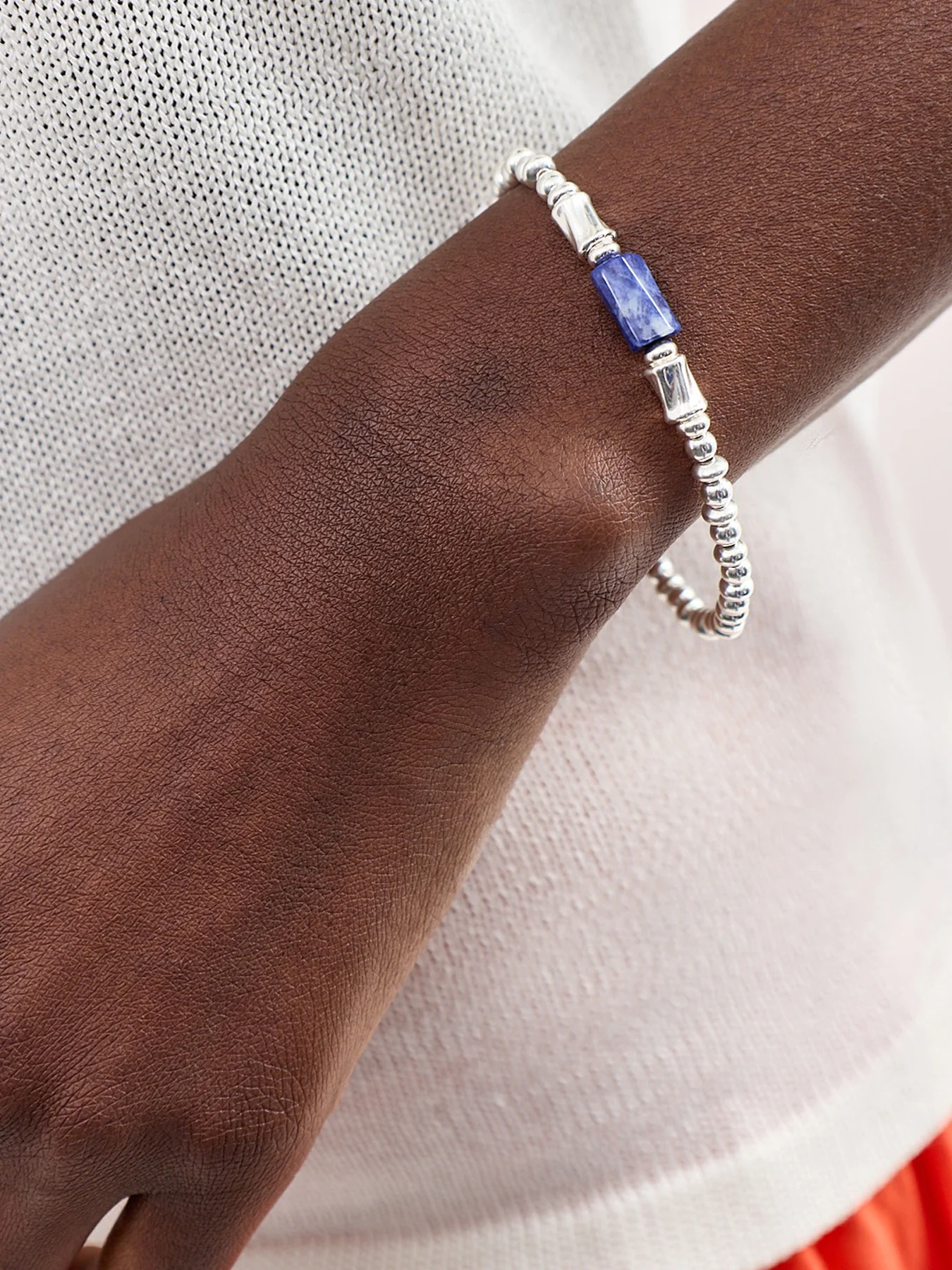 Guidance Spirit Stone Bracelet Silver - Image 2
