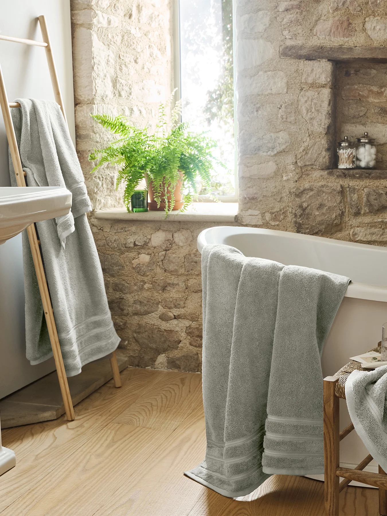 Antalya Towels Grey - Image 4