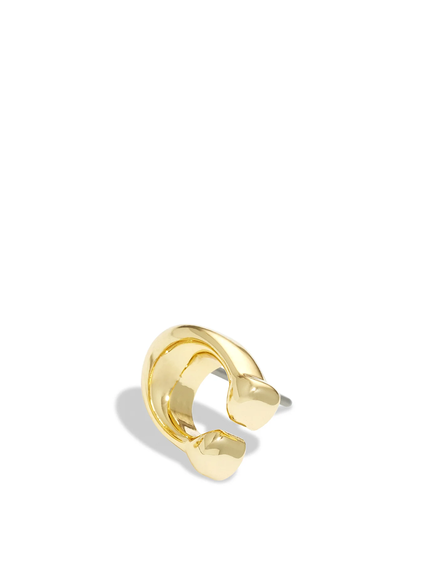 Bubble C Stud Earrings Gold - Image 4