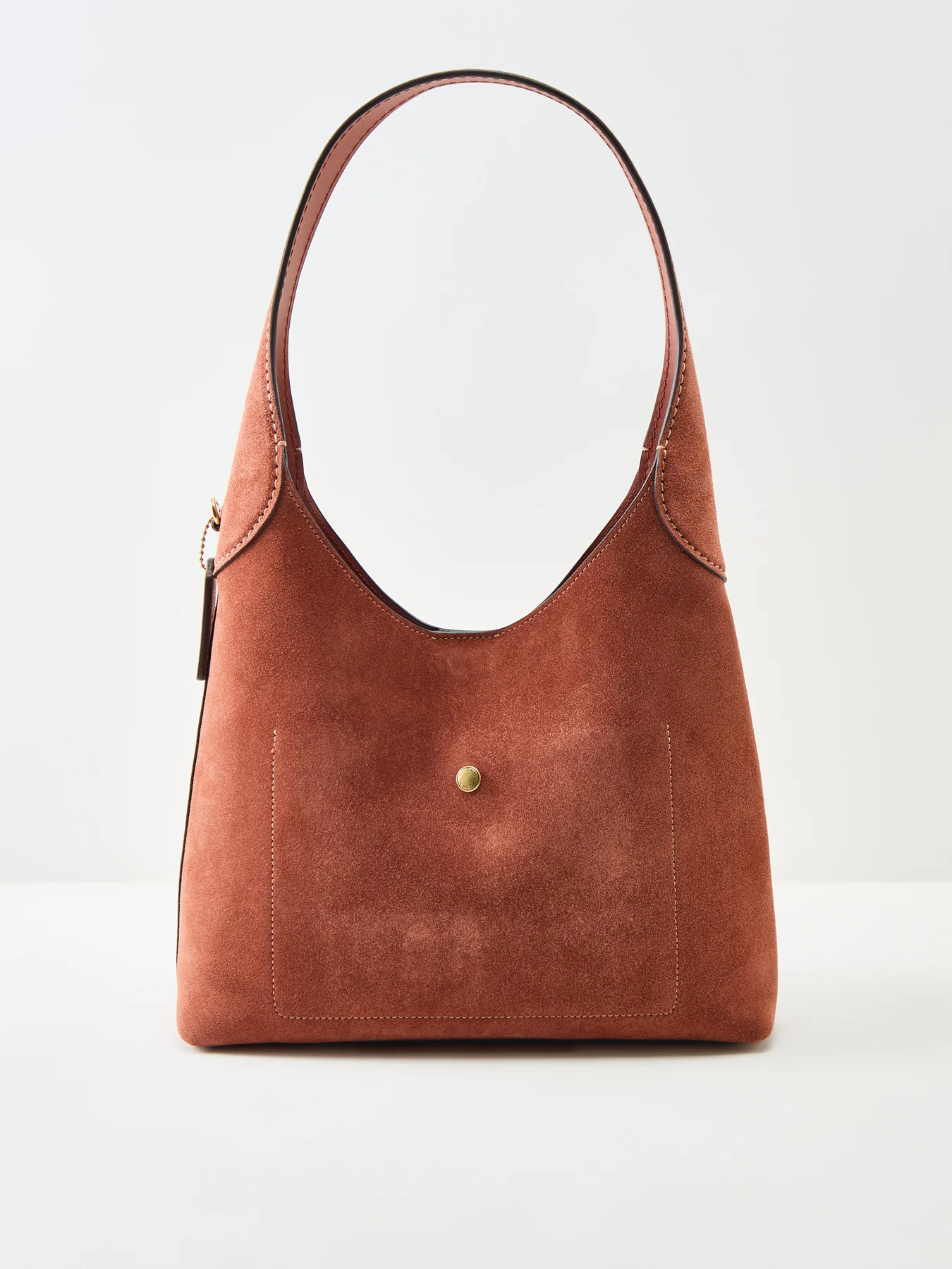 Brooklyn 28 Suede Shoulder Bag Clay - Image 3