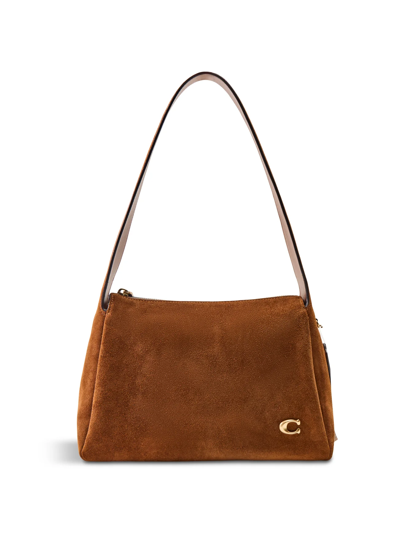 Suede Lola Shoulder Bag Tan