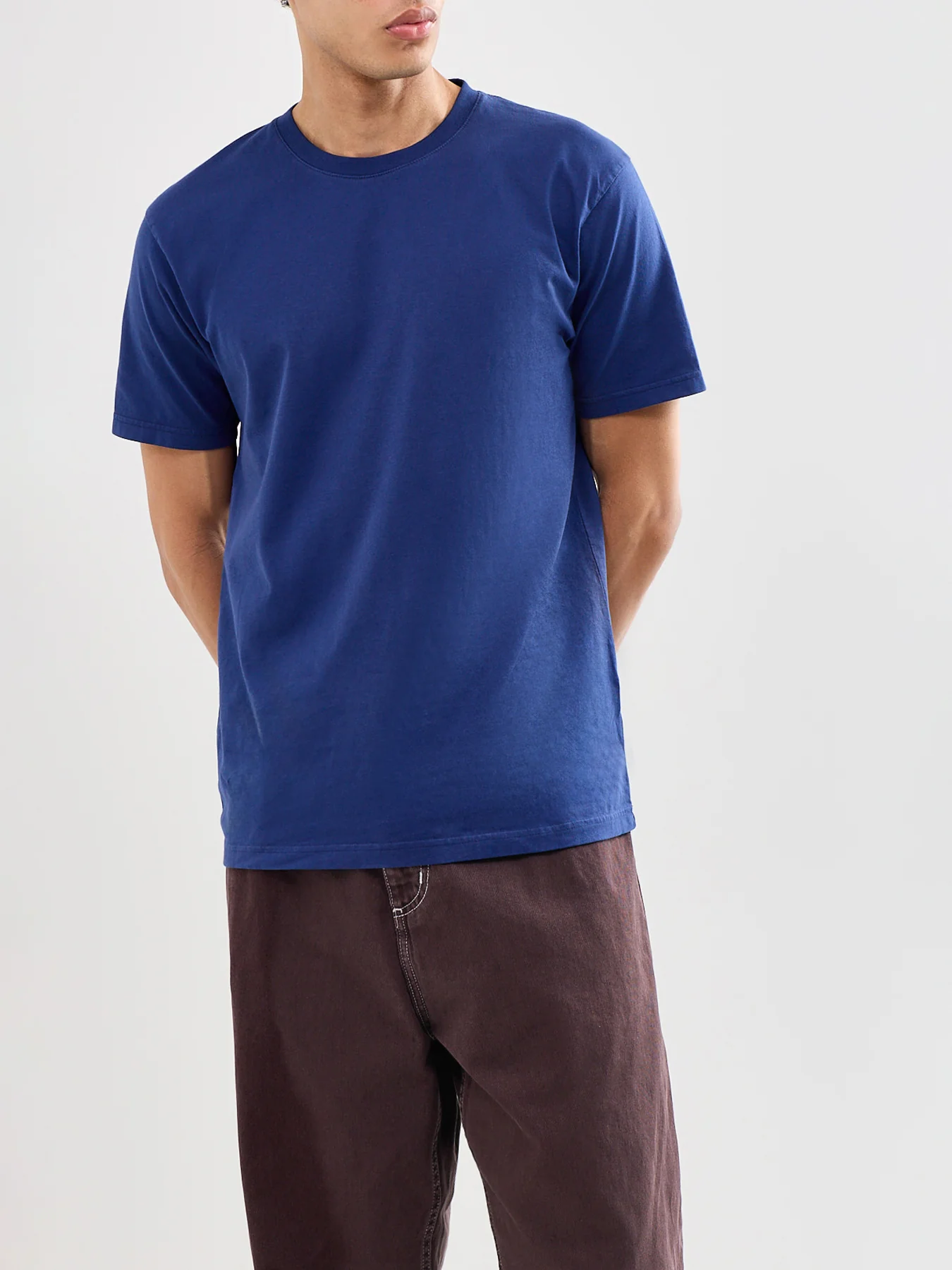 Classic Organic T-Shirt Blue - Image 4