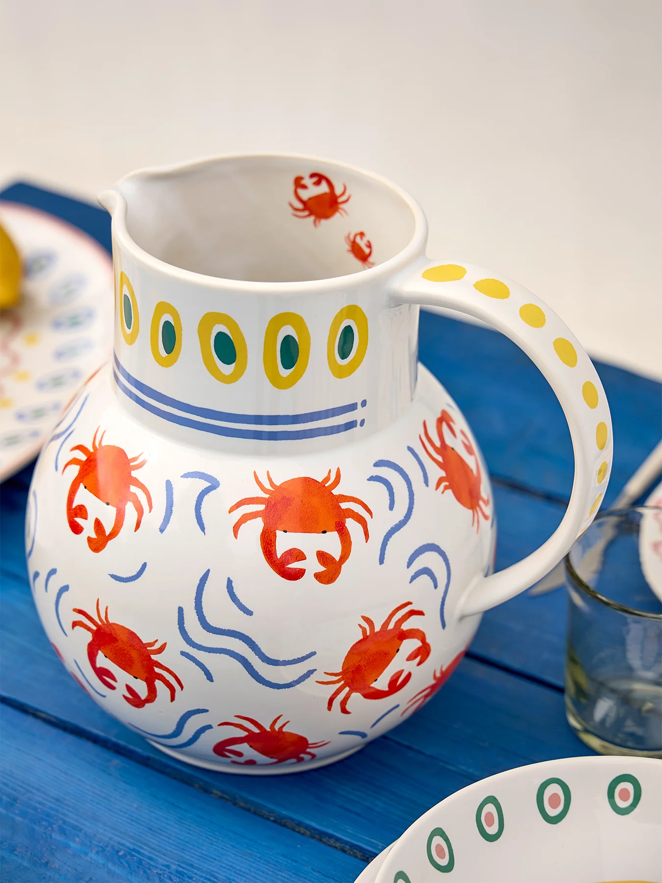 Summer Bliss Crab Pitcher 595cl - Image 2