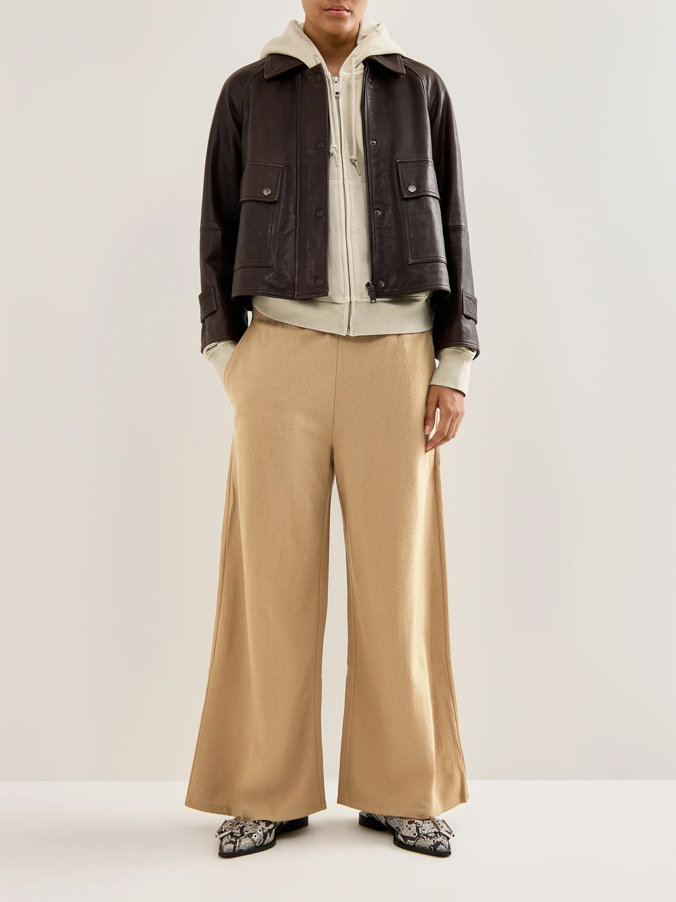 Wide Ankle Pants Biscuit - Image 2