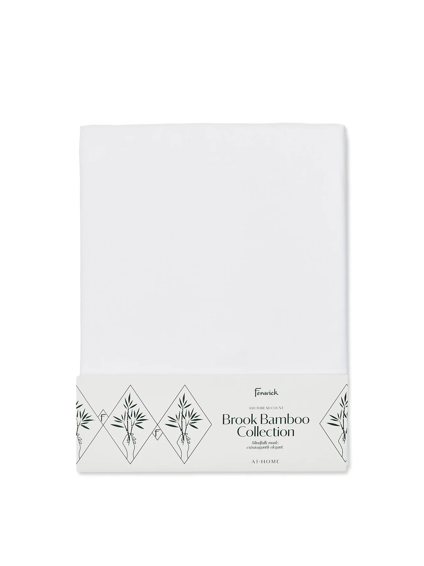 Brook Duvet Cover King White
