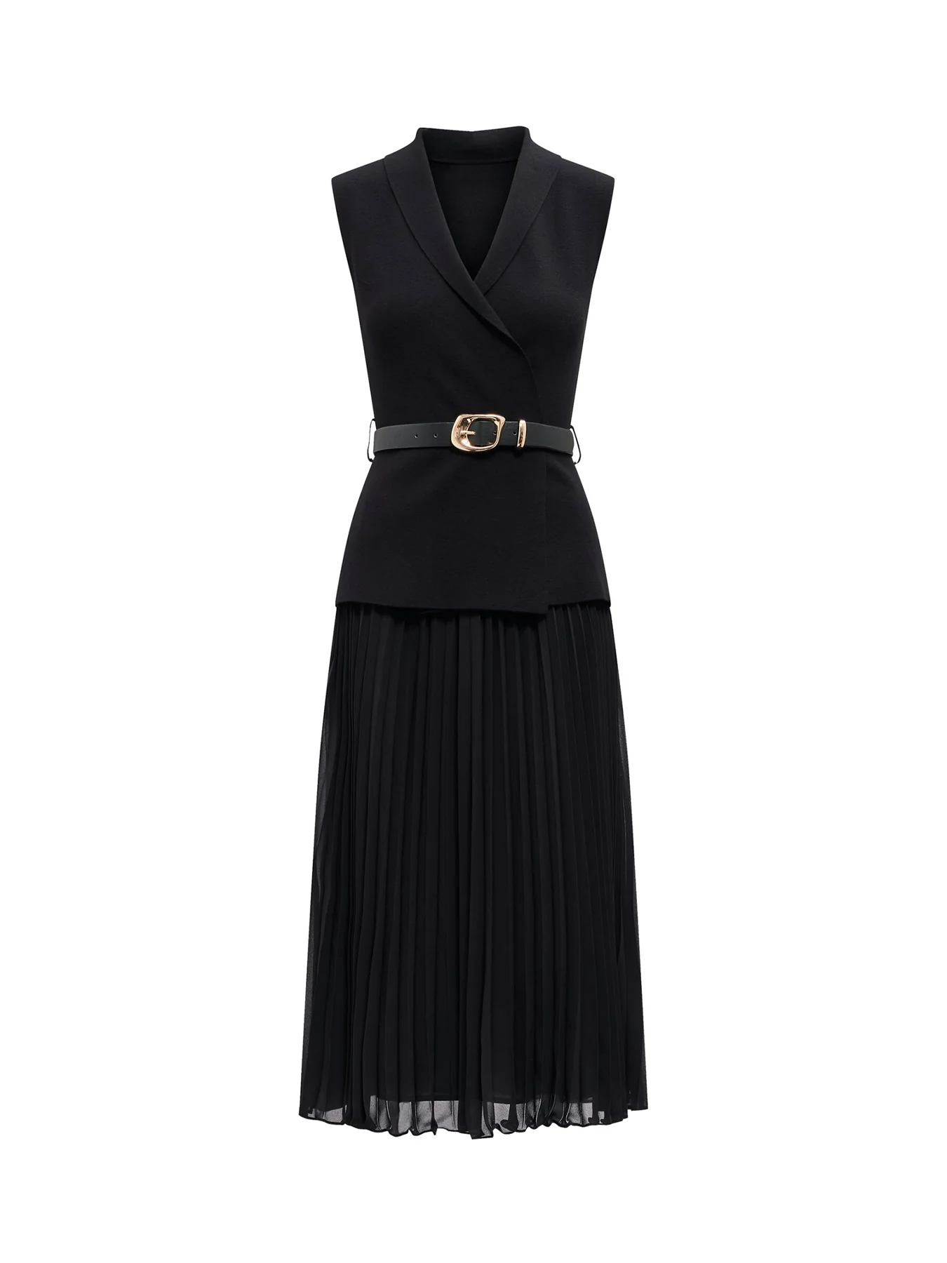Bianca Knitted Midi Dress Black