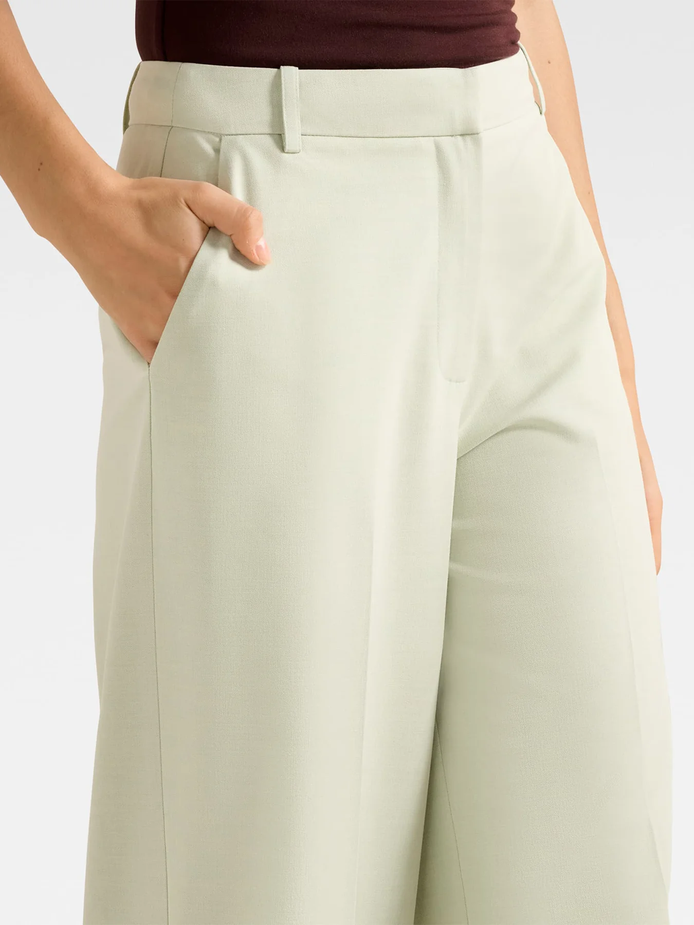 Veda Wide Leg Pants Green - Image 3