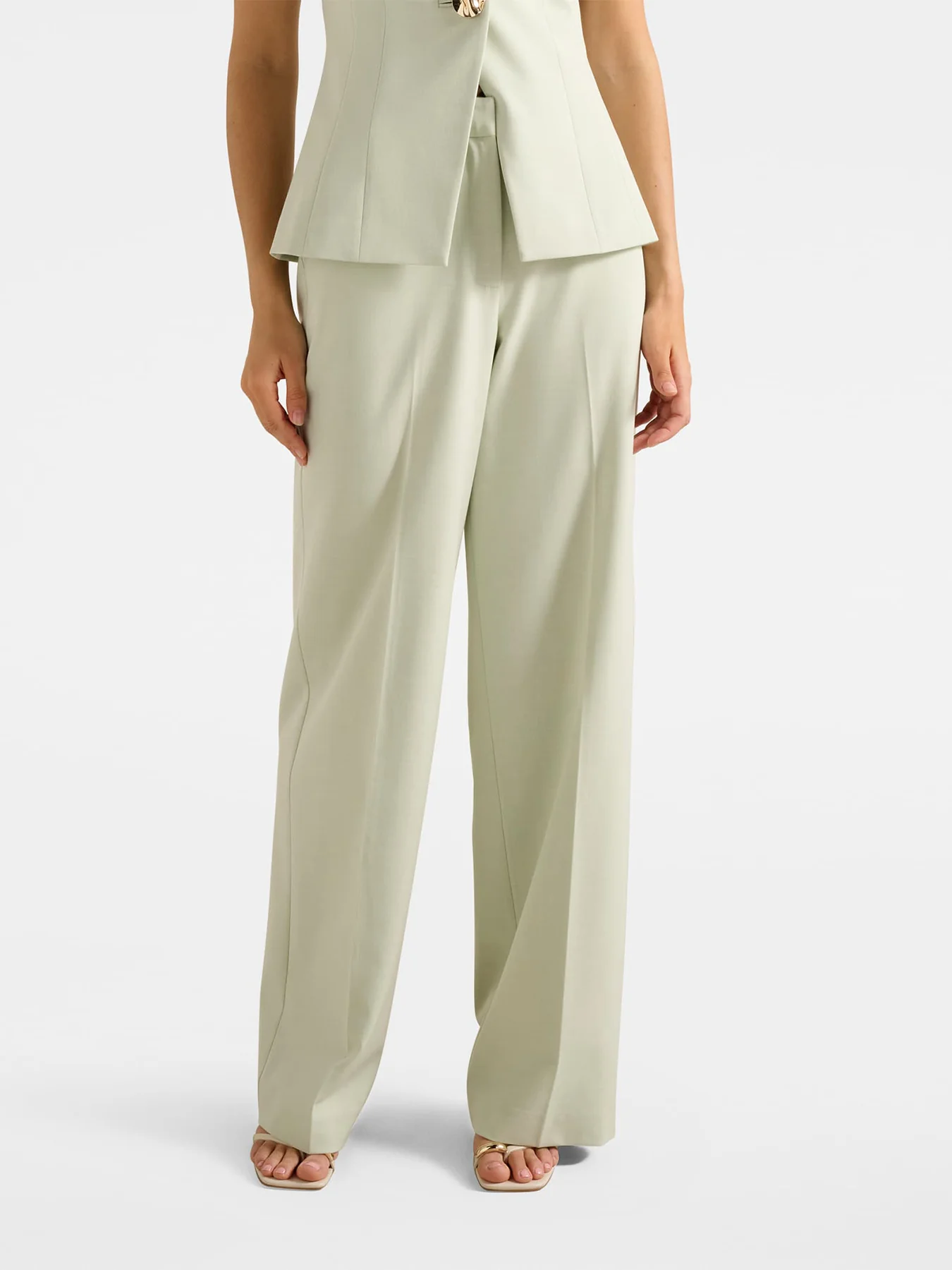 Veda Wide Leg Pants Green - Image 4