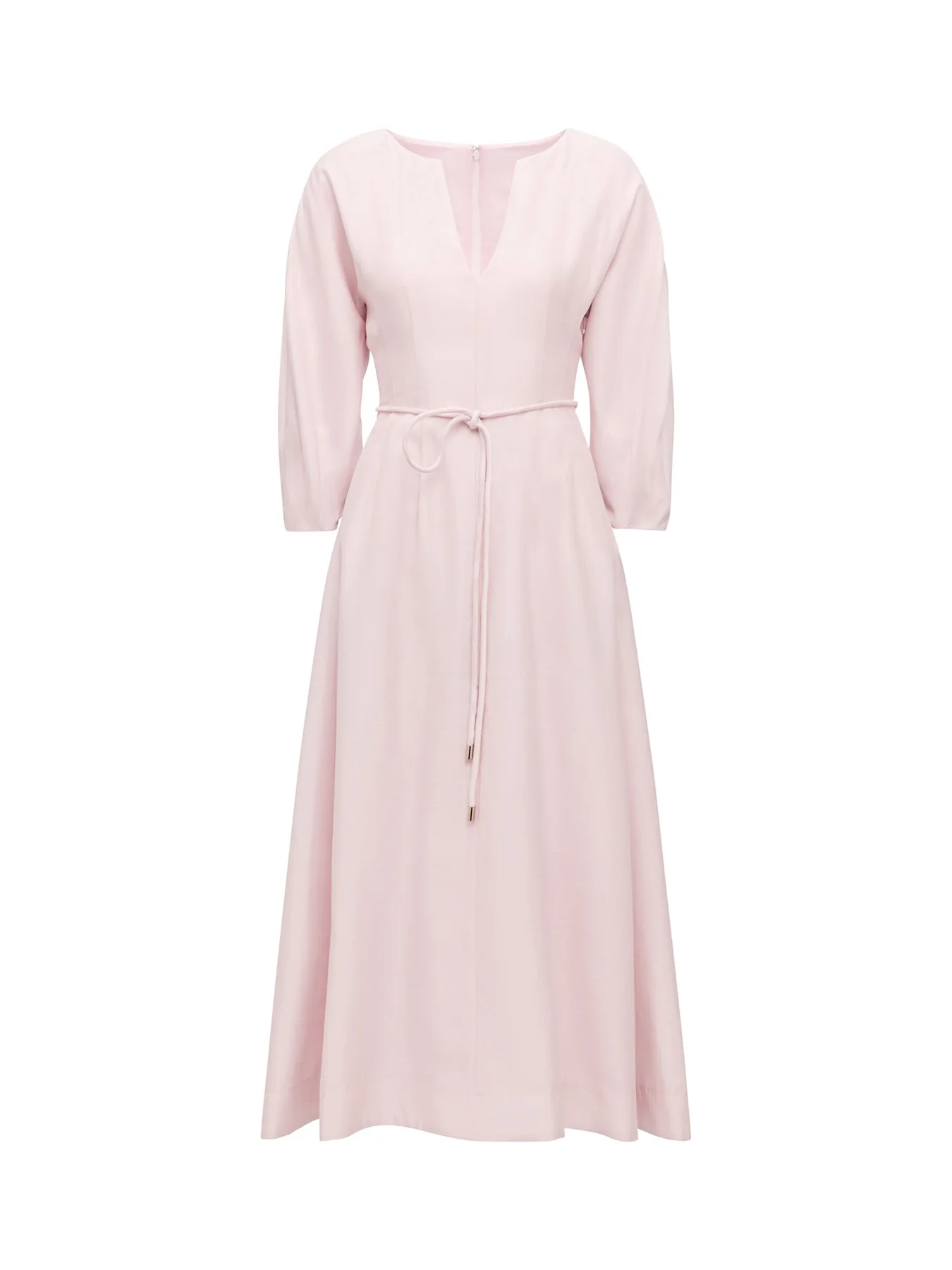 Scarlett Cocoon Sleeves Midi Dress Pink