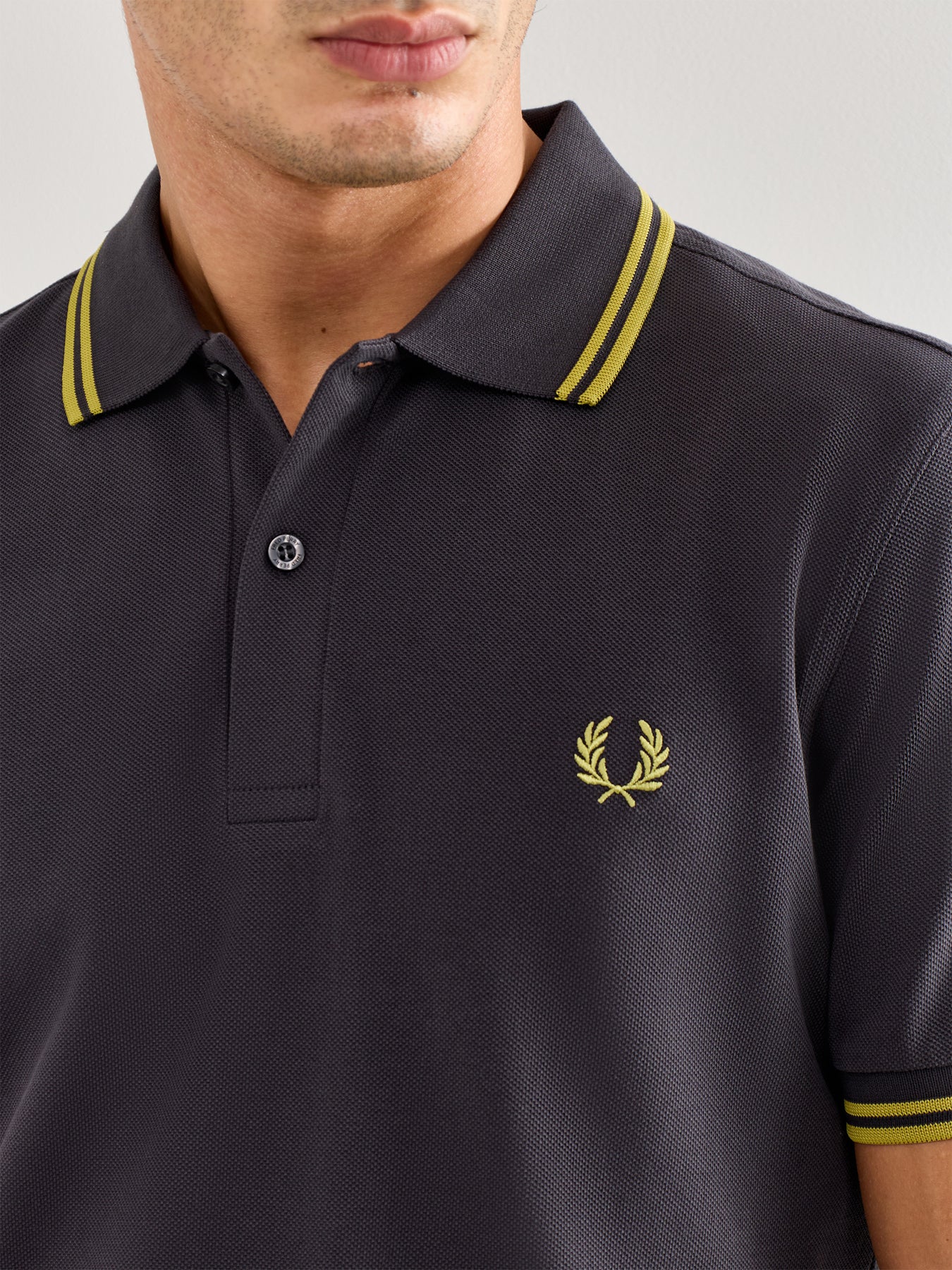 Twin Tipped Polo Shirt Black/White - Image 3