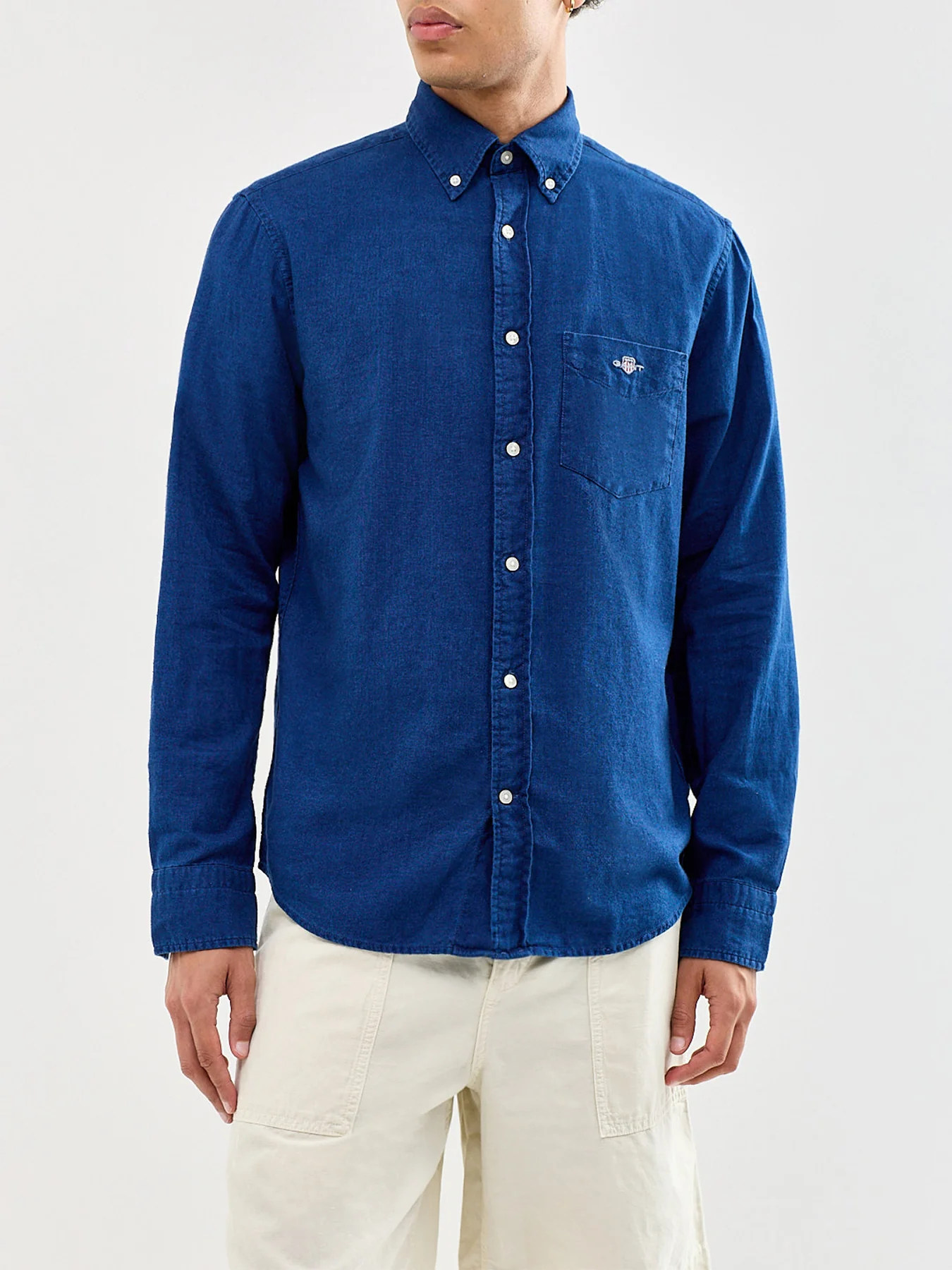 Oxford Indigo Shirt Navy - Image 4