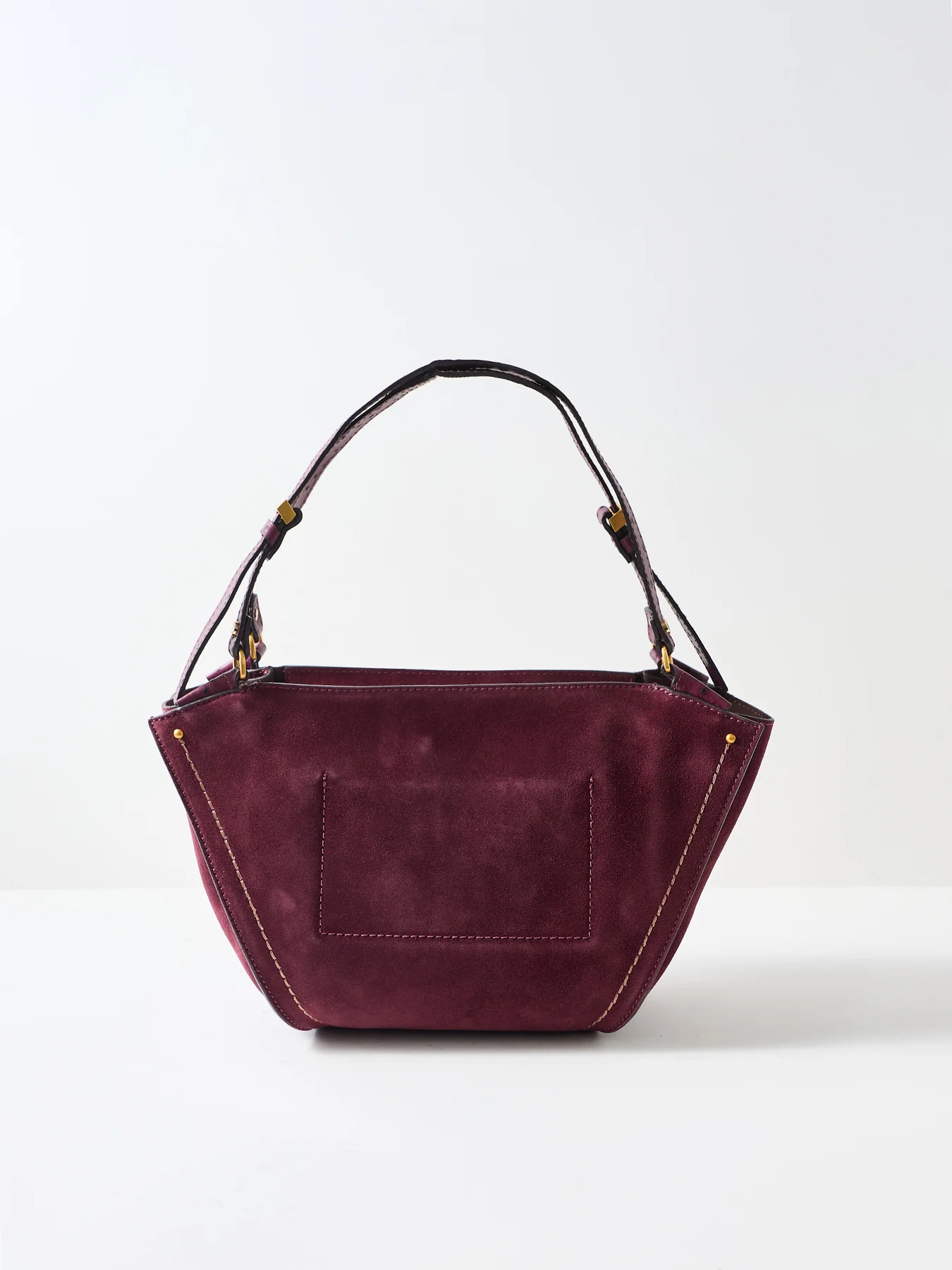 Bloom Suede Tote Bag Brown - Image 3
