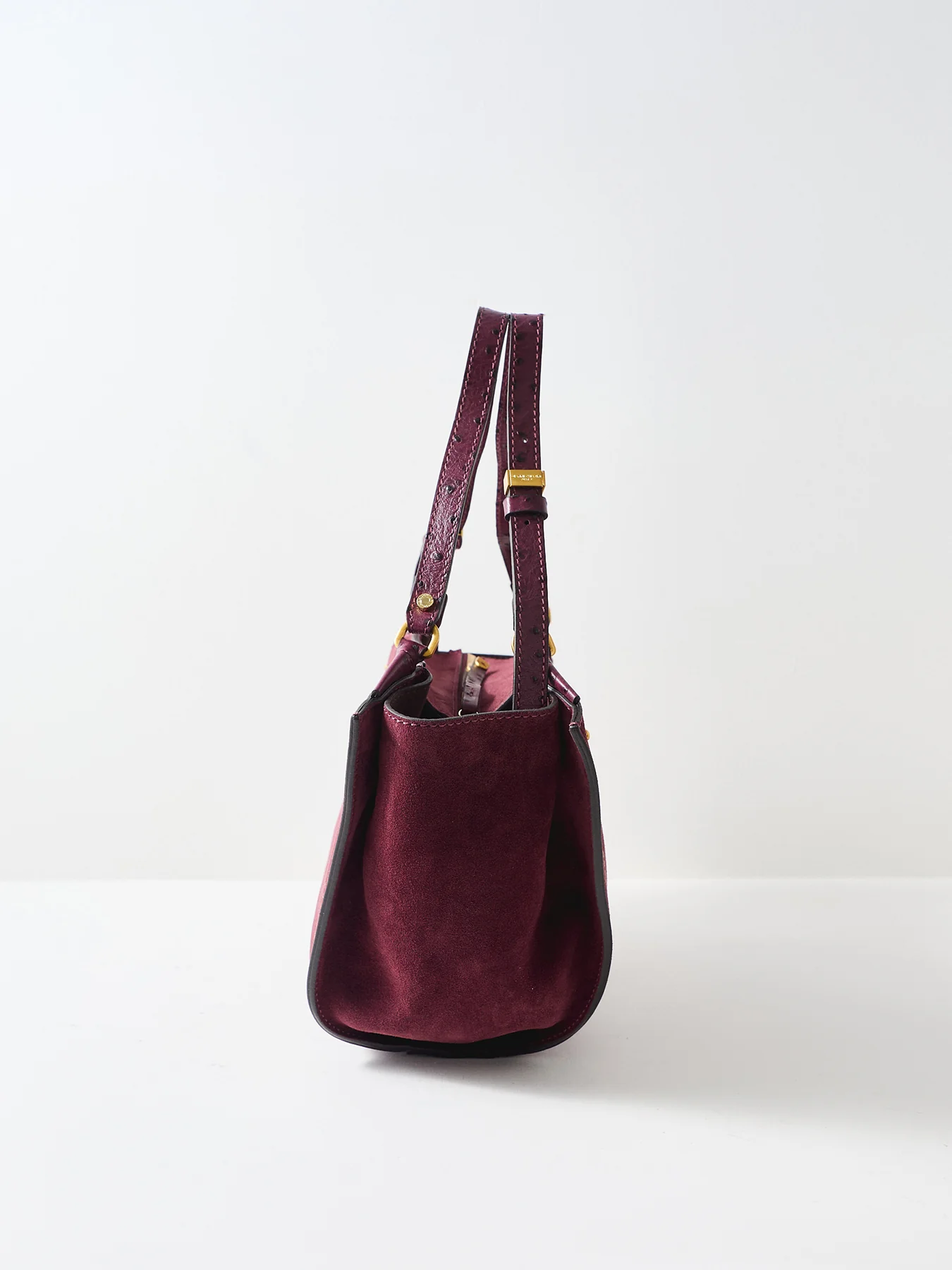 Bloom Suede Tote Bag Brown - Image 4