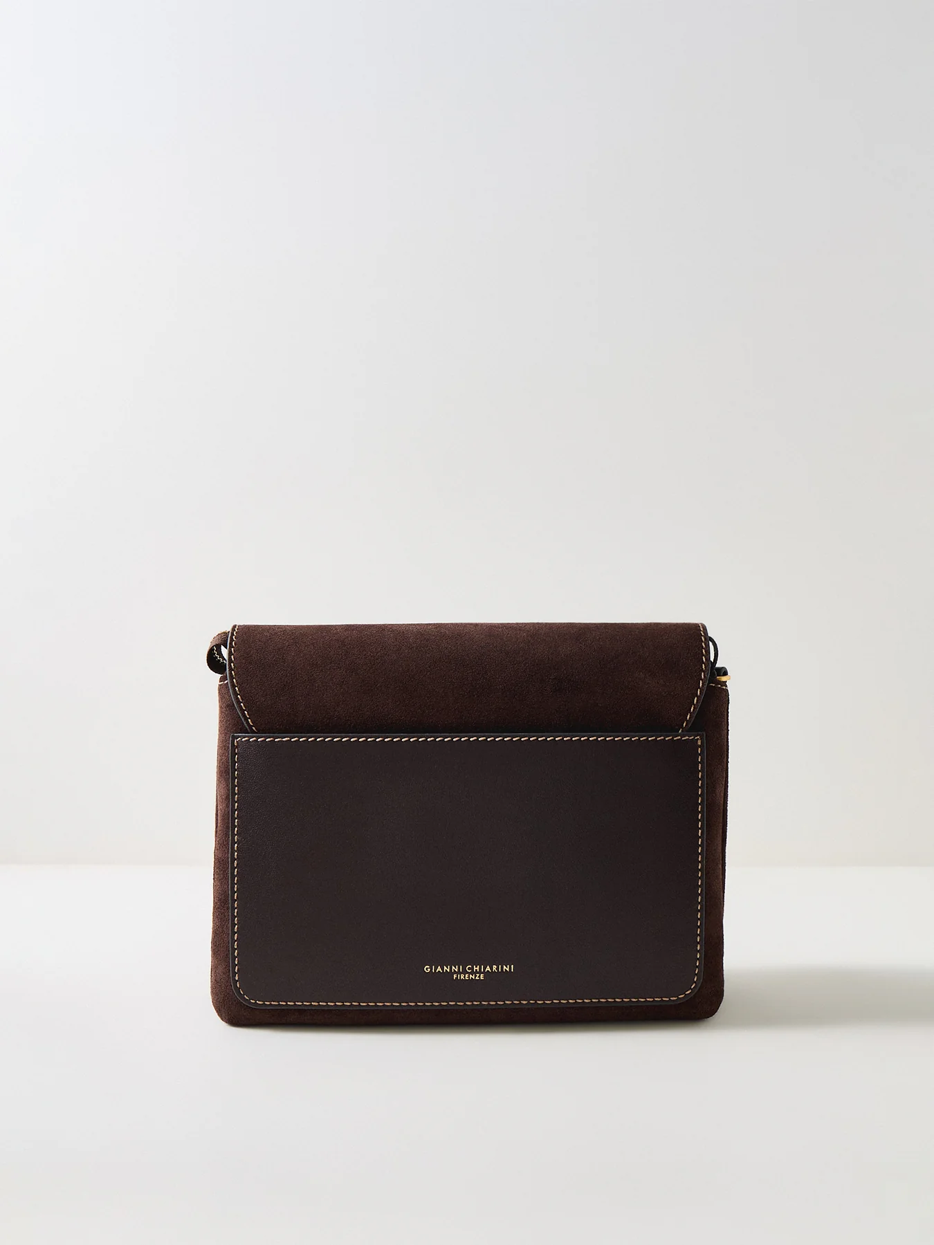 Three Suede Small Crossbody Bag Brown - Image 3