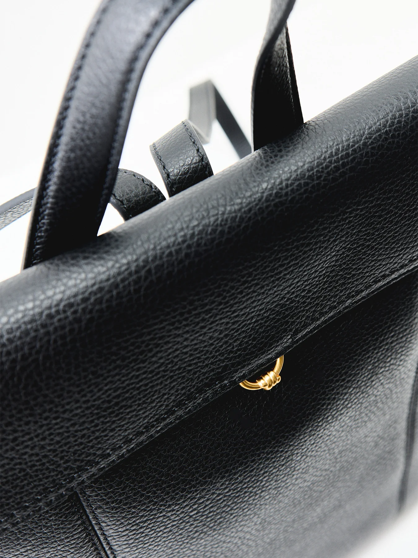 Vicky Leather Backpack Black - Image 5