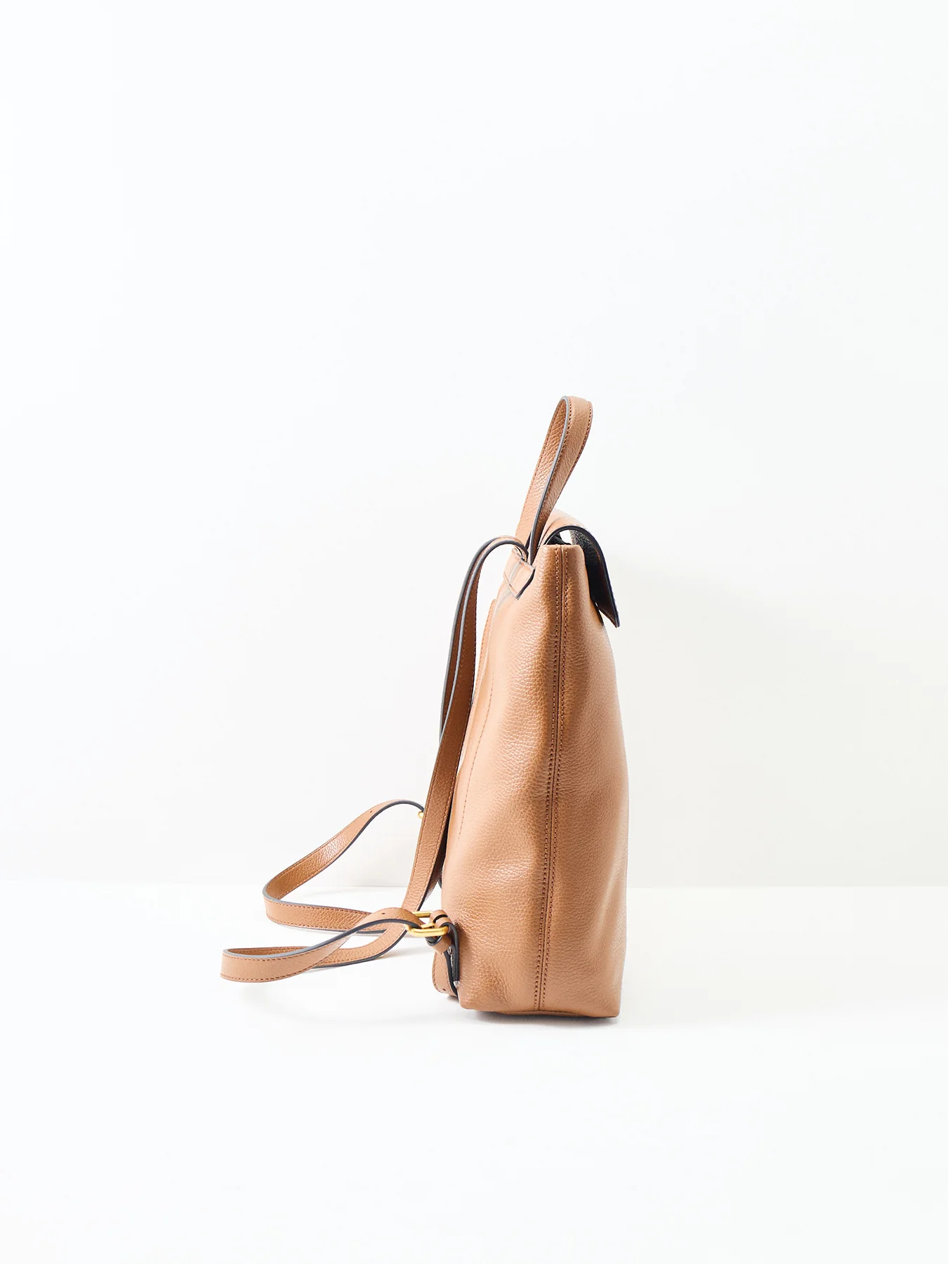 Vicky Leather Backpack Tan - Image 4