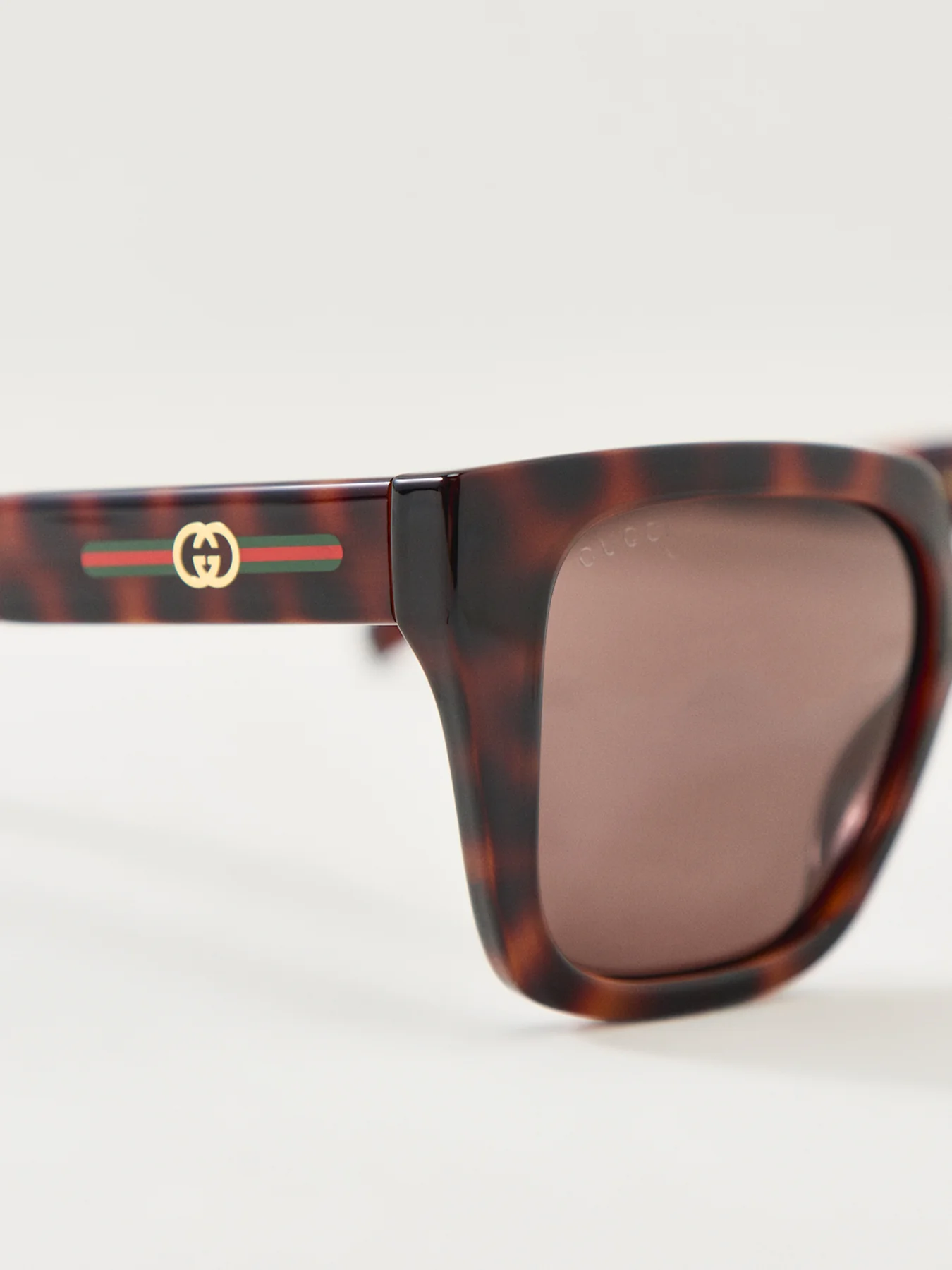 GG2102S Rectangle Sunglasses Havana - Image 3