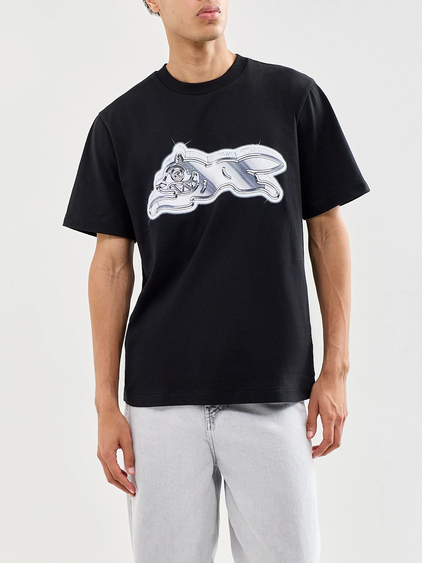 Iced Out Running Dog T-Shirt Black - Image 4